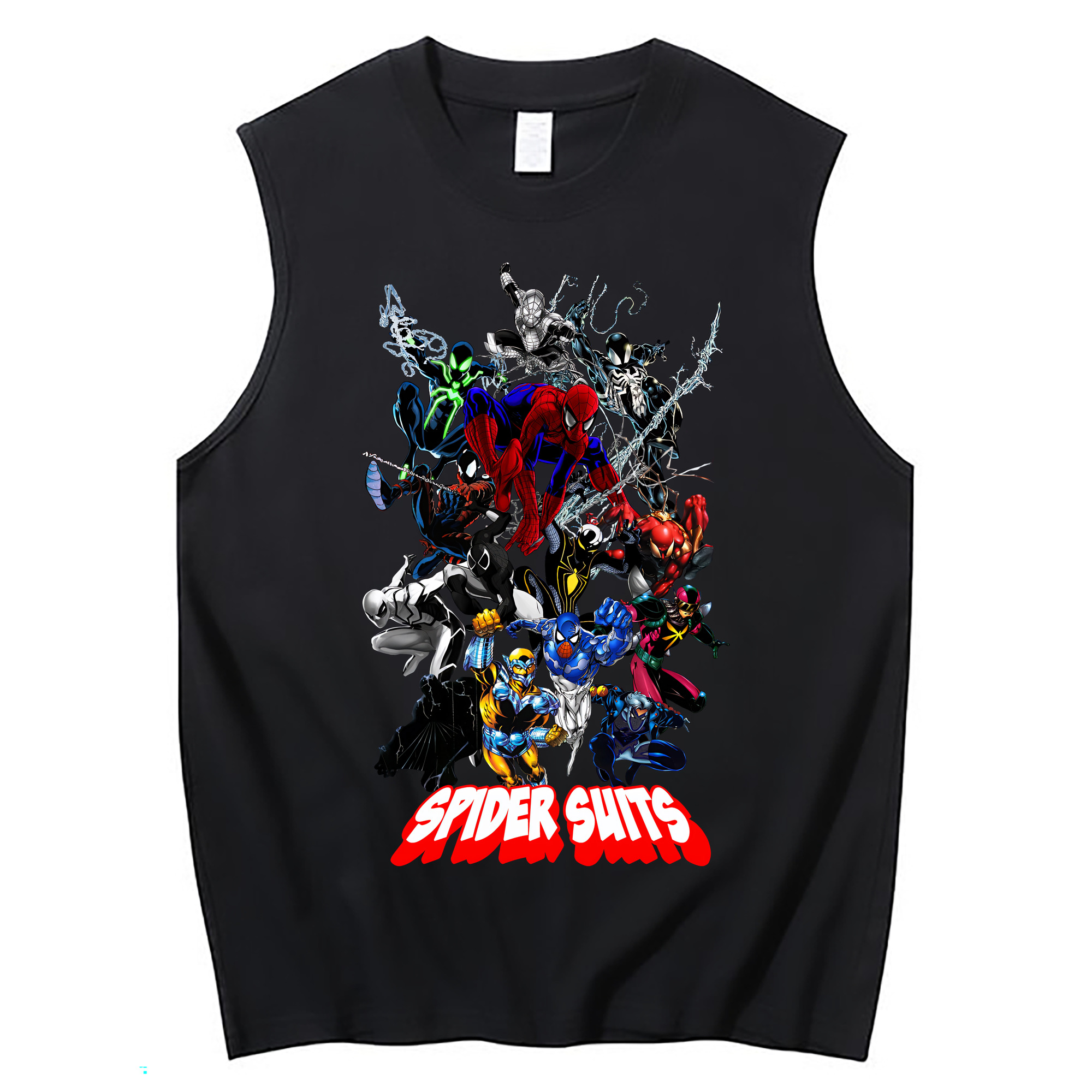 （画像用） Spider Man スパイダーマン コットン100％タンクトップ（フロントプリント）