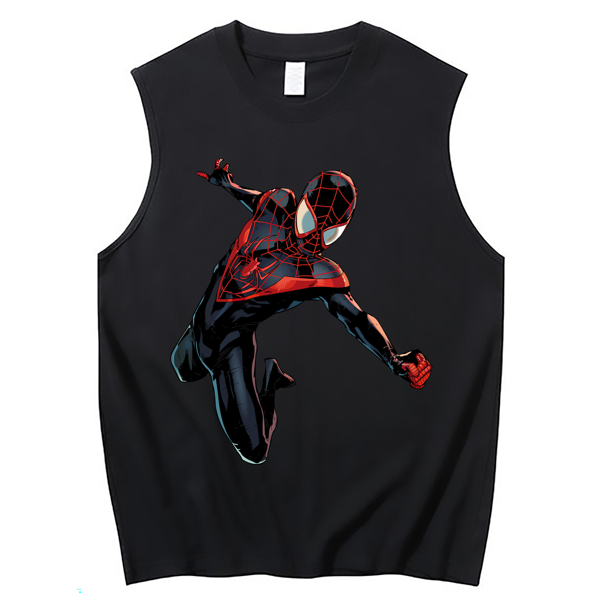 （画像用） Spider Man スパイダーマン コットン100％タンクトップ（フロントプリント）