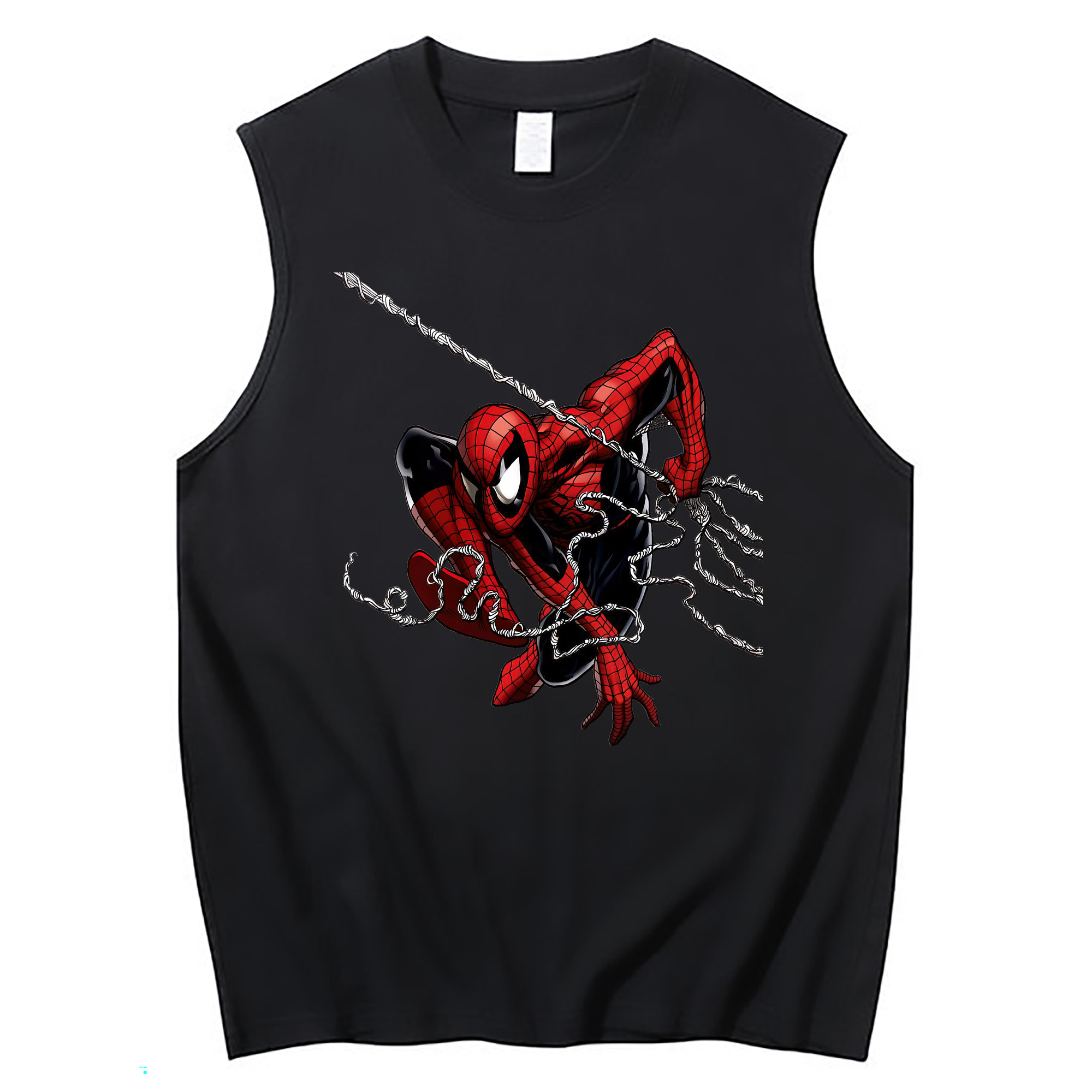 （画像用） Spider Man スパイダーマン コットン100％タンクトップ（フロントプリント）