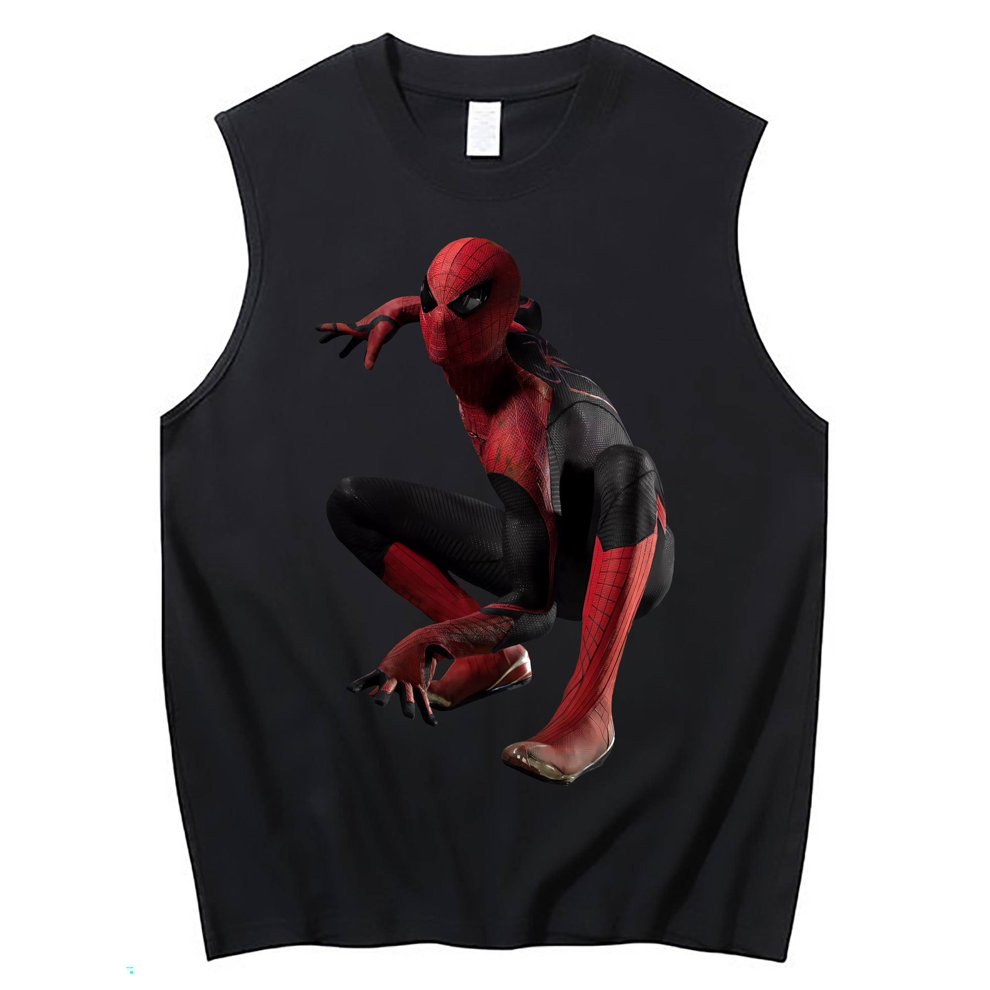 （画像用） Spider Man スパイダーマン コットン100％タンクトップ（フロントプリント）