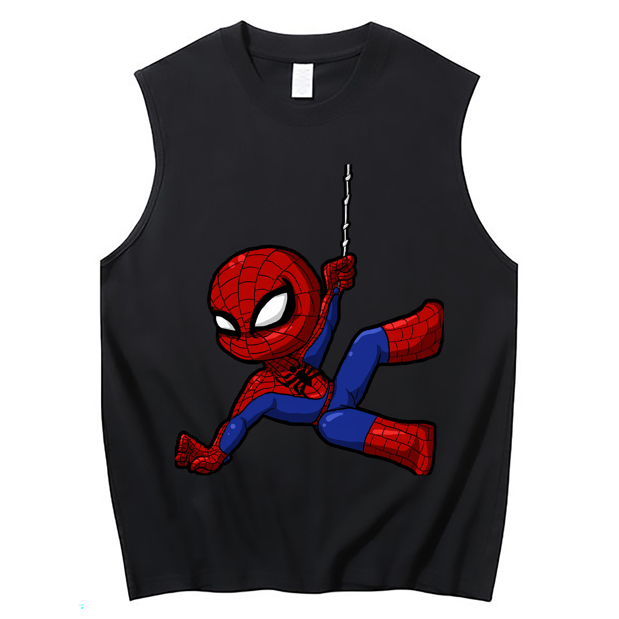 （画像用） Spider Man スパイダーマン コットン100％タンクトップ（フロントプリント）