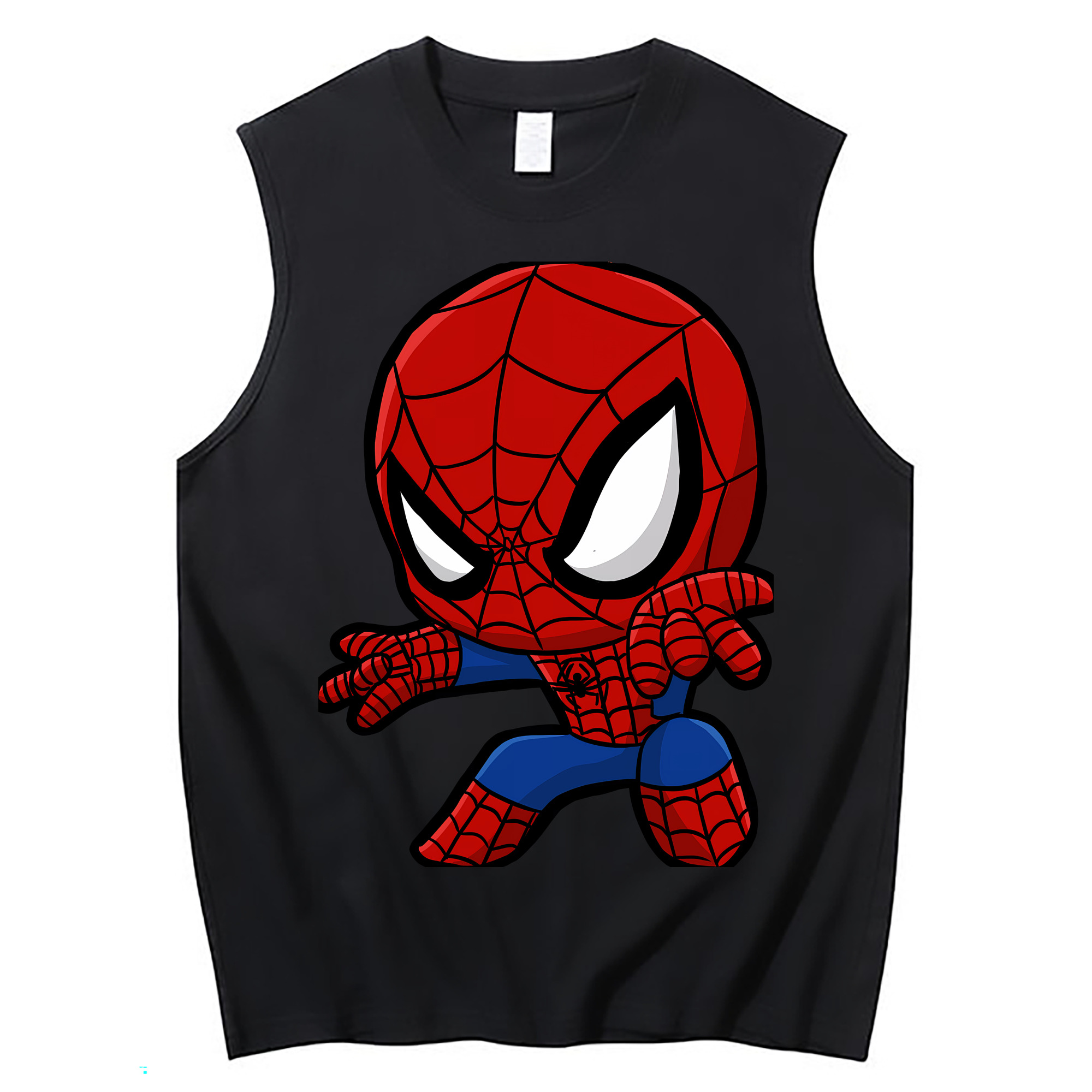 （画像用） Spider Man スパイダーマン コットン100％タンクトップ（フロントプリント）