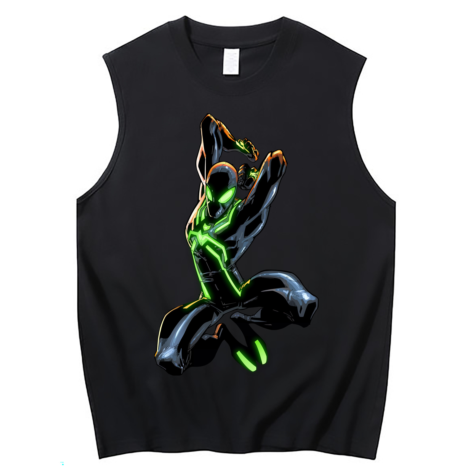 （画像用） Spider Man スパイダーマン コットン100％タンクトップ（フロントプリント）