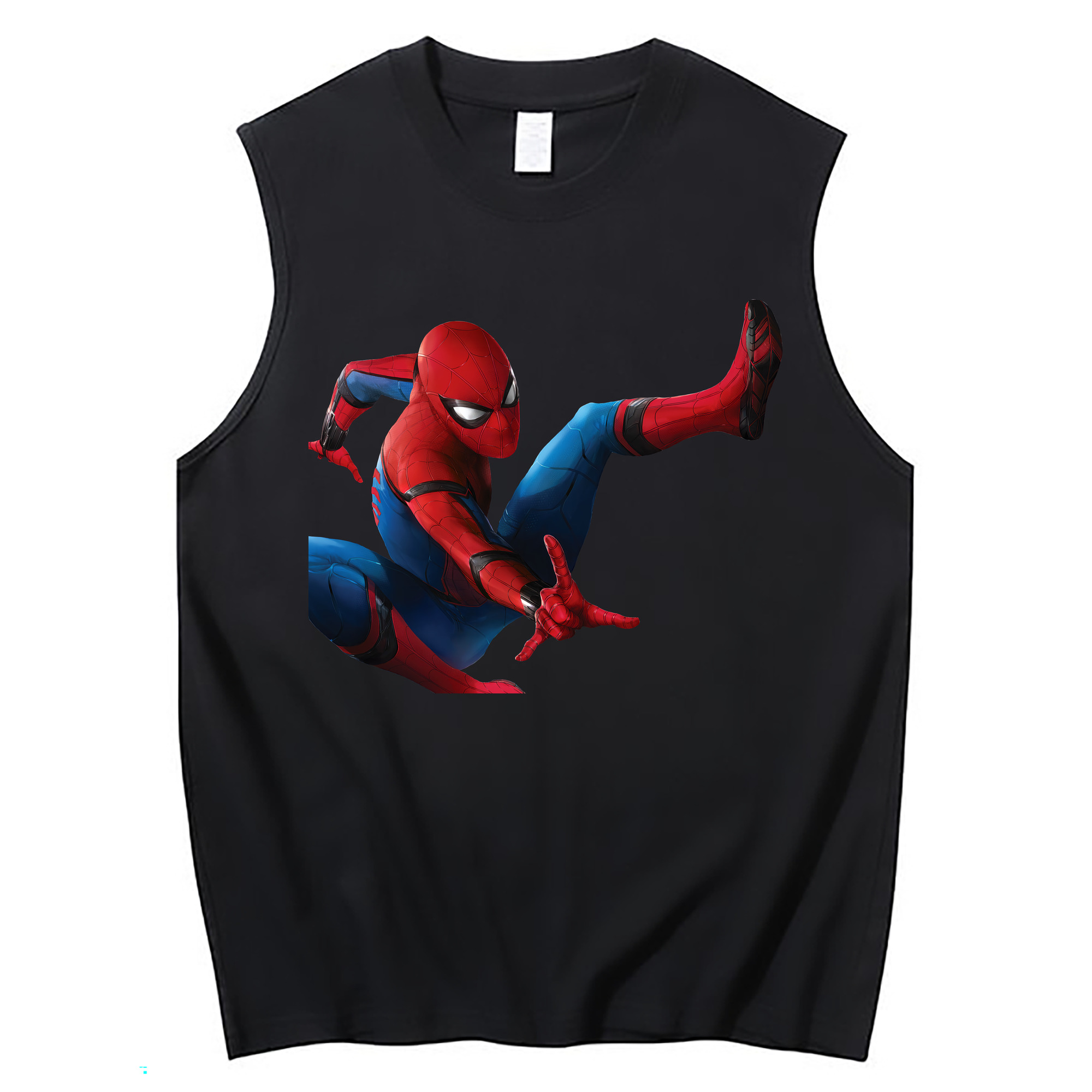 （画像用） Spider Man スパイダーマン コットン100％タンクトップ（フロントプリント）