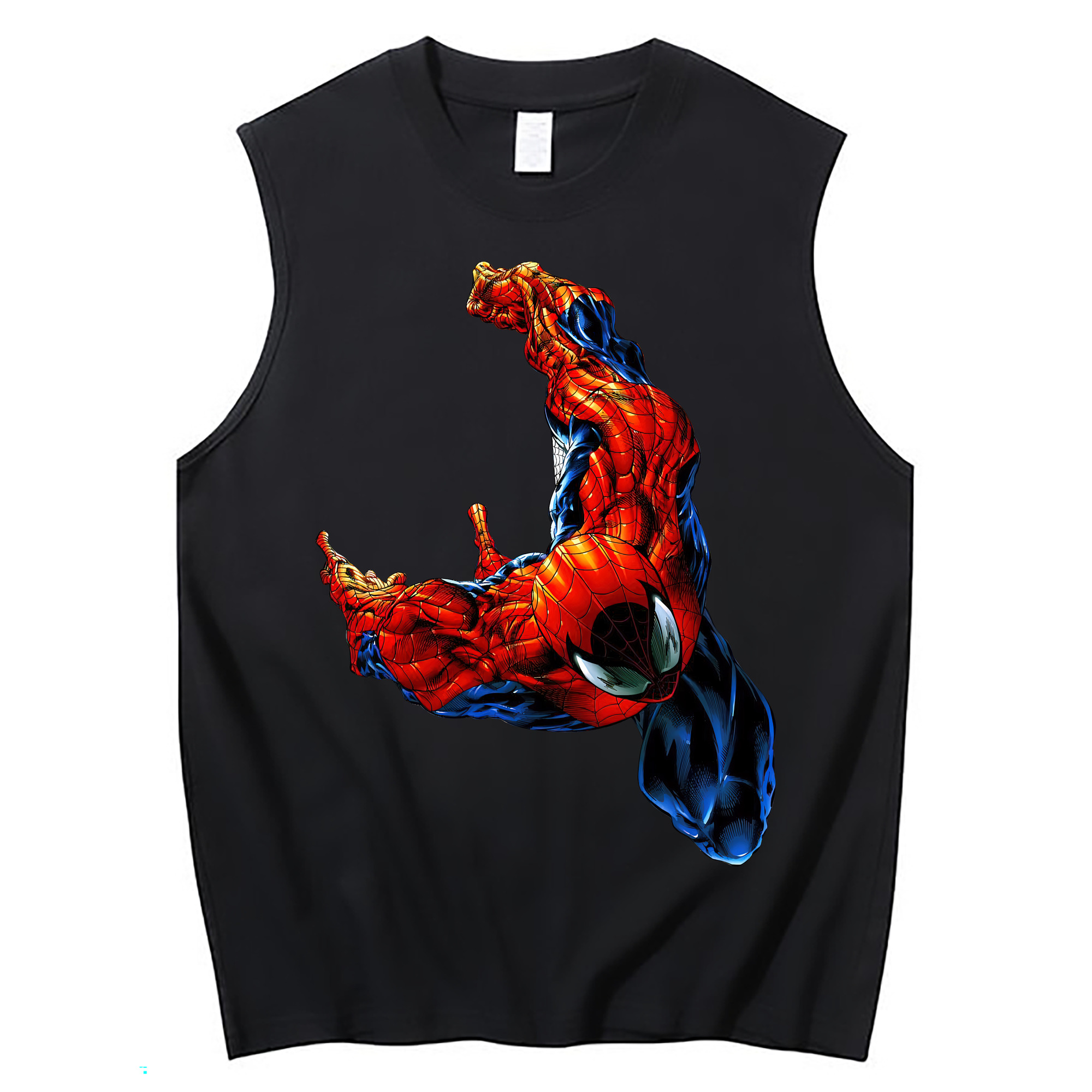 （画像用） Spider Man スパイダーマン コットン100％タンクトップ（フロントプリント）