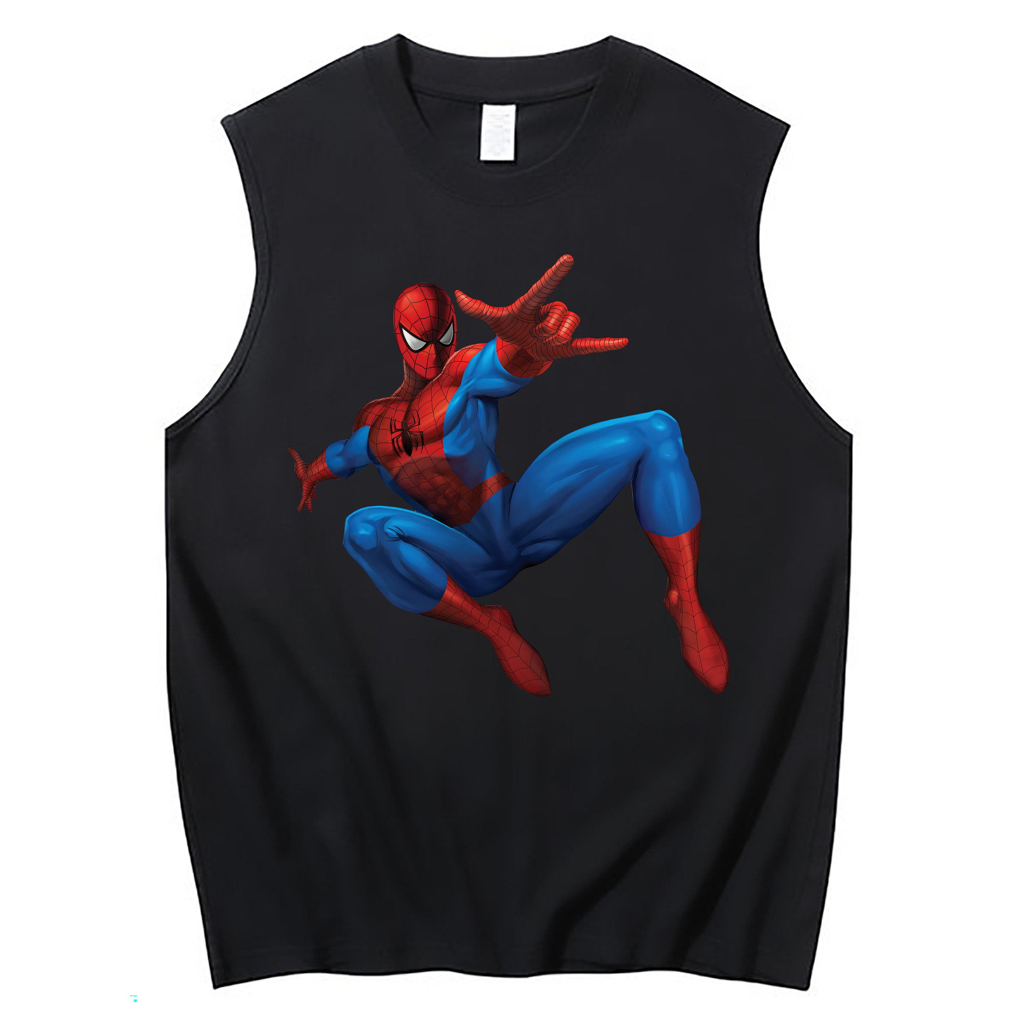 Spider Man スパイダーマン コットン100％タンクトップ（フロントプリント）