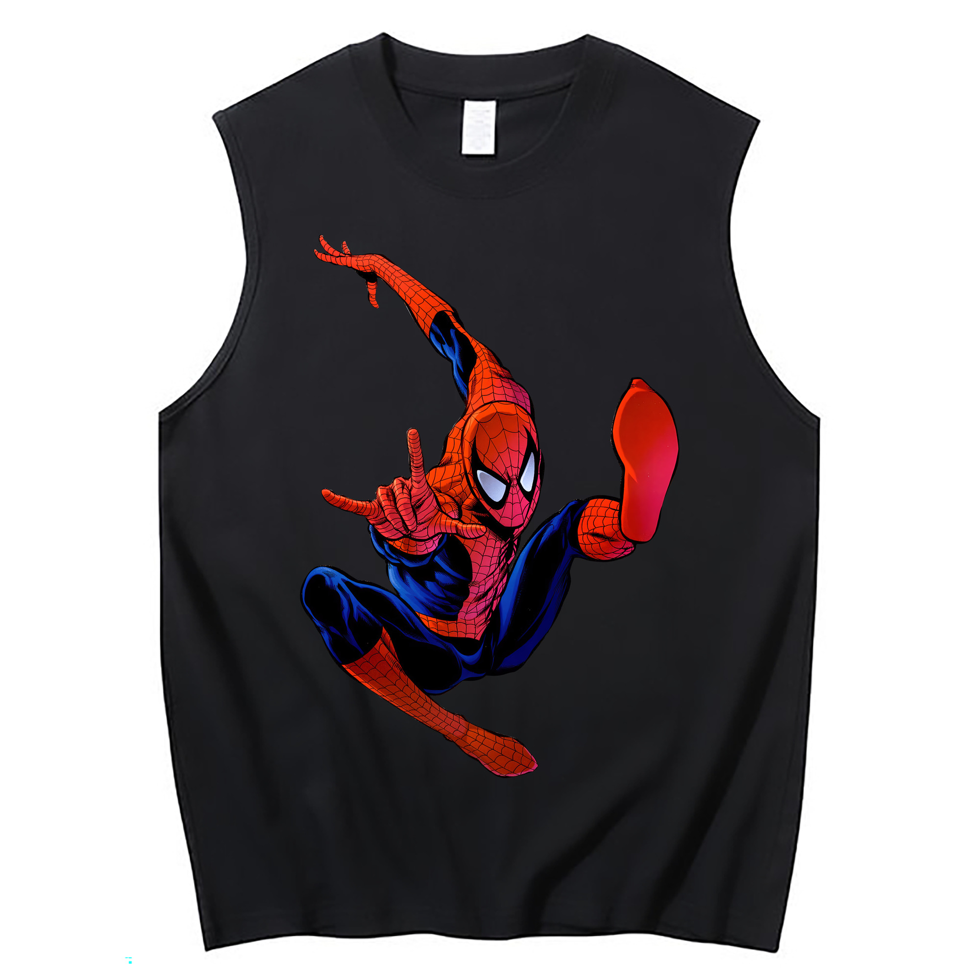 （画像用） Spider Man スパイダーマン コットン100％タンクトップ（フロントプリント）