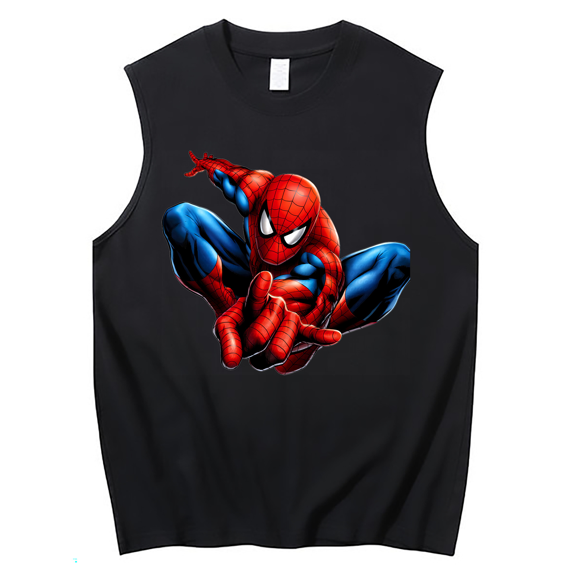 Spider Man スパイダーマン コットン100％タンクトップ（フロントプリント）