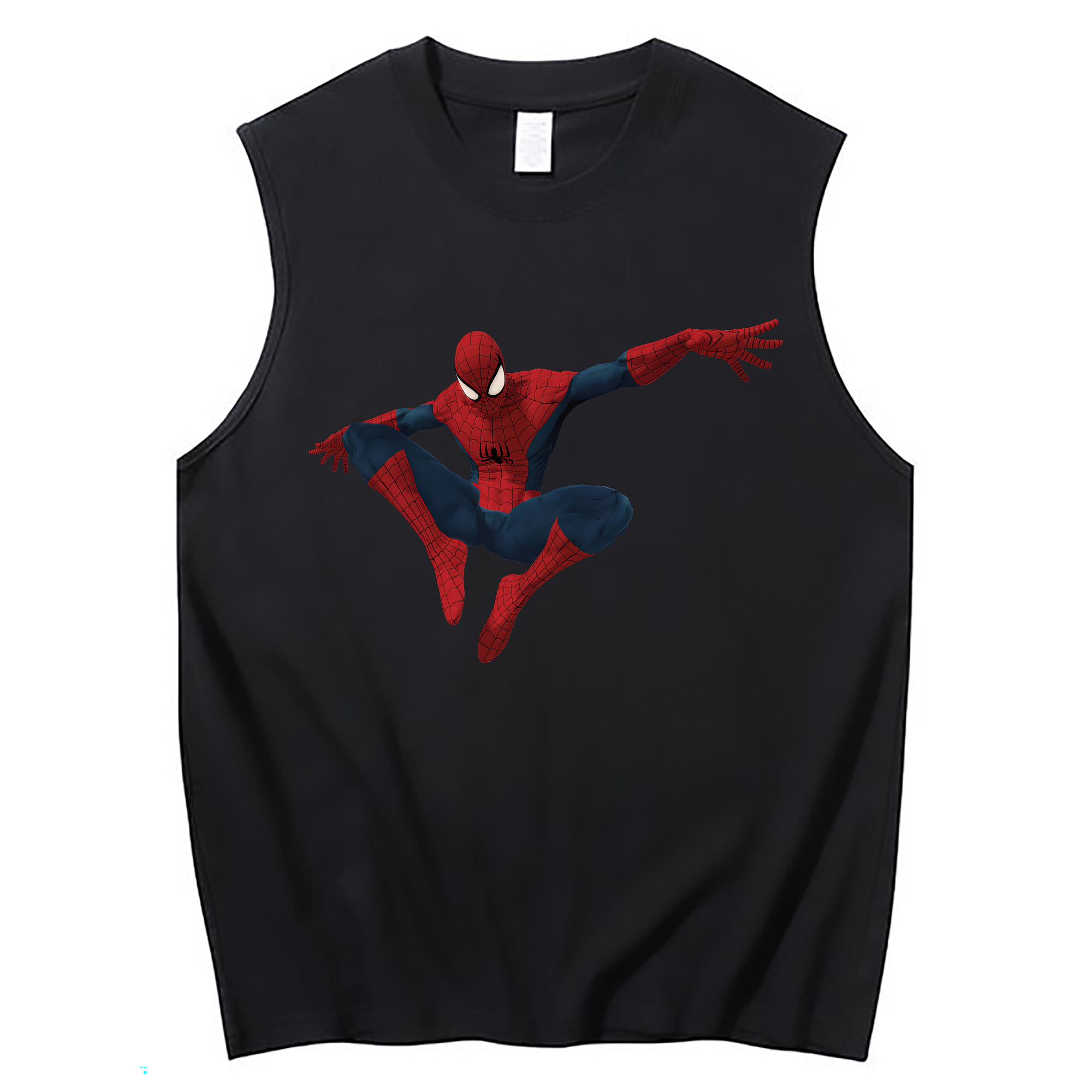 （画像用） Spider Man スパイダーマン コットン100％タンクトップ（フロントプリント）