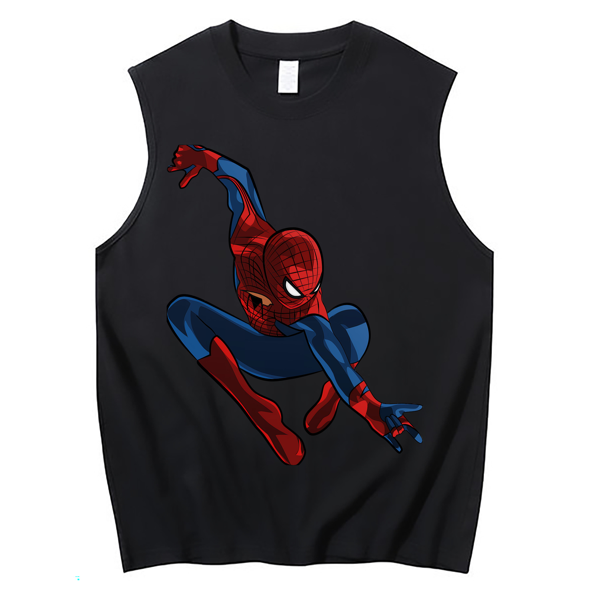 （画像用） Spider Man スパイダーマン コットン100％タンクトップ（フロントプリント）