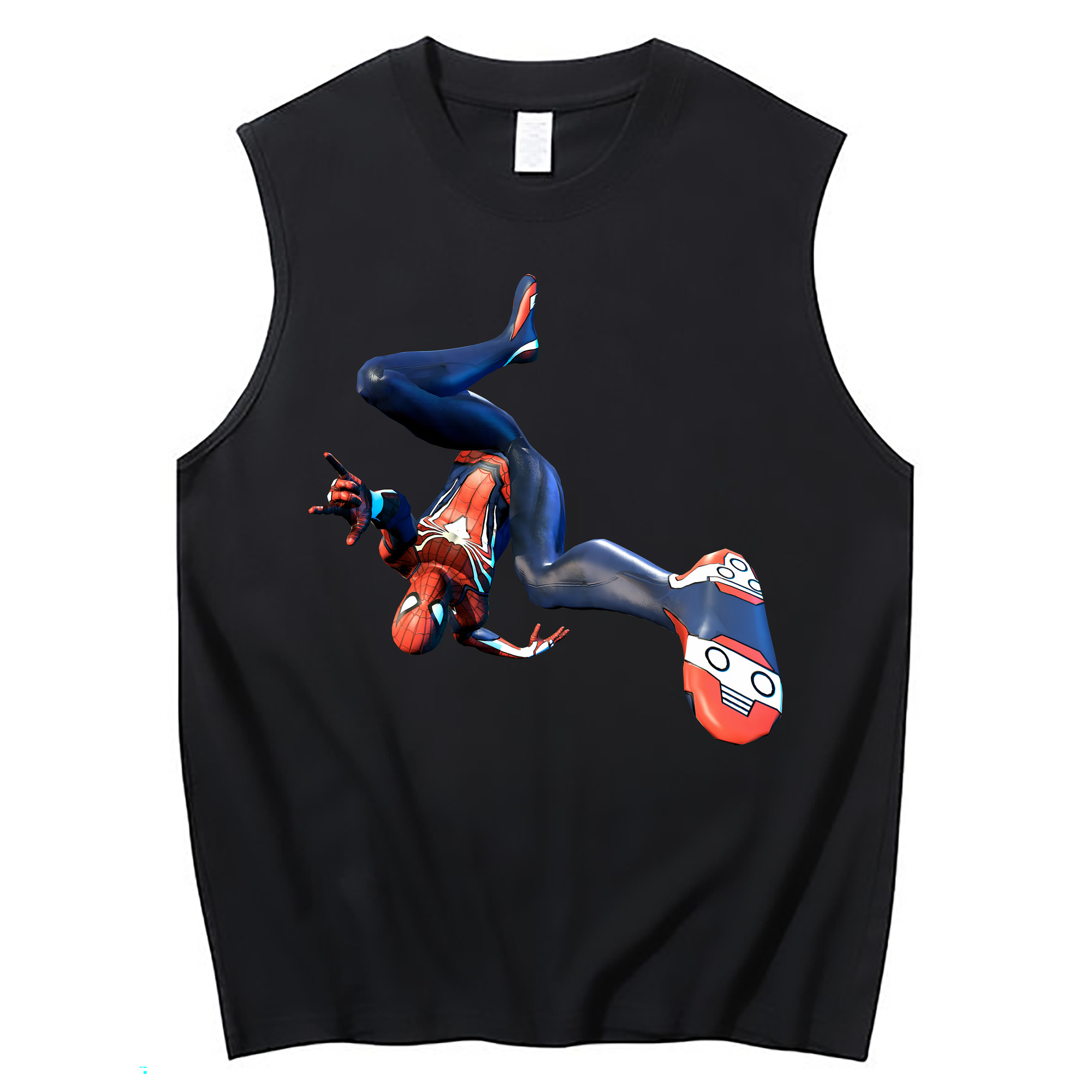 （画像用） Spider Man スパイダーマン コットン100％タンクトップ（フロントプリント）