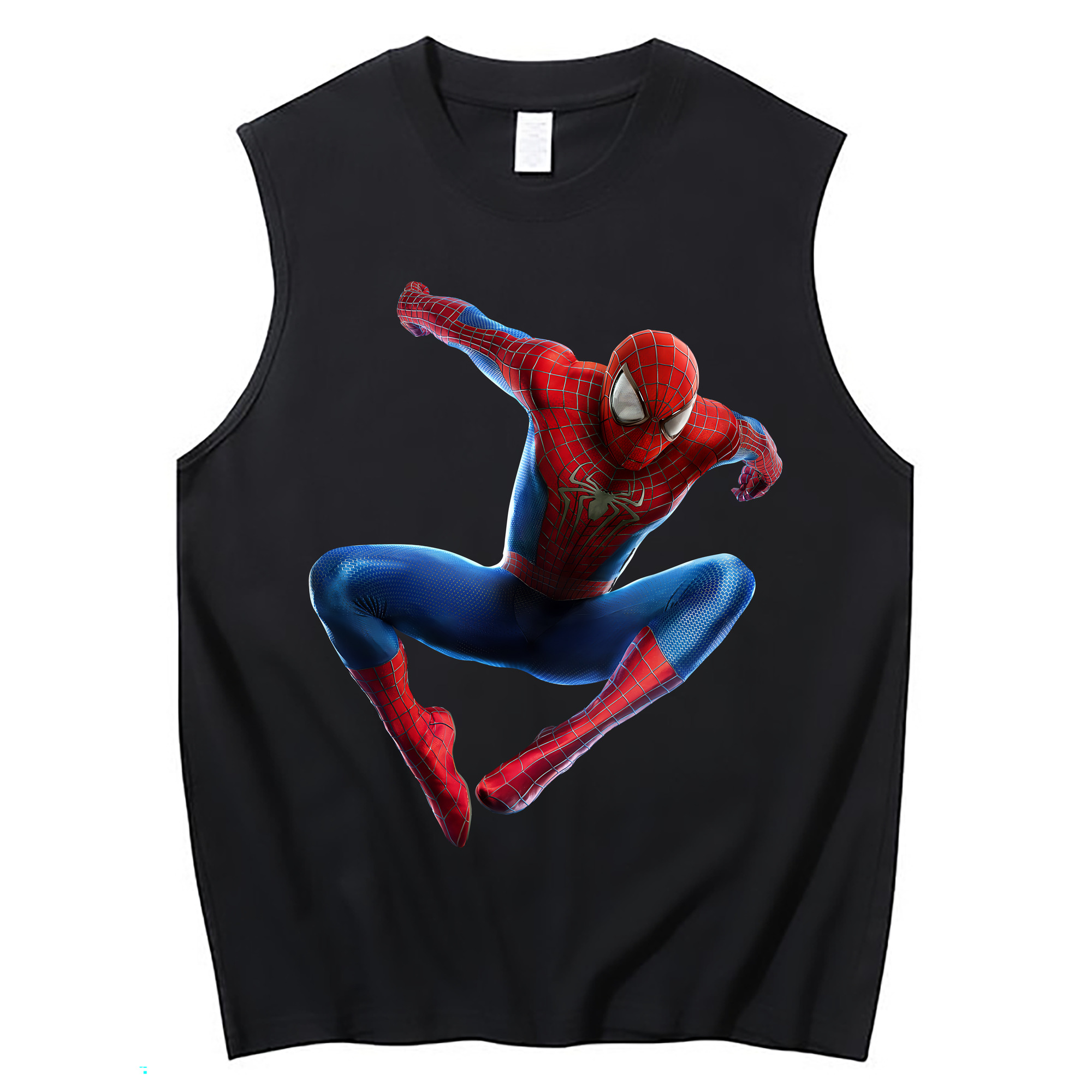 （画像用） Spider Man スパイダーマン コットン100％タンクトップ（フロントプリント）