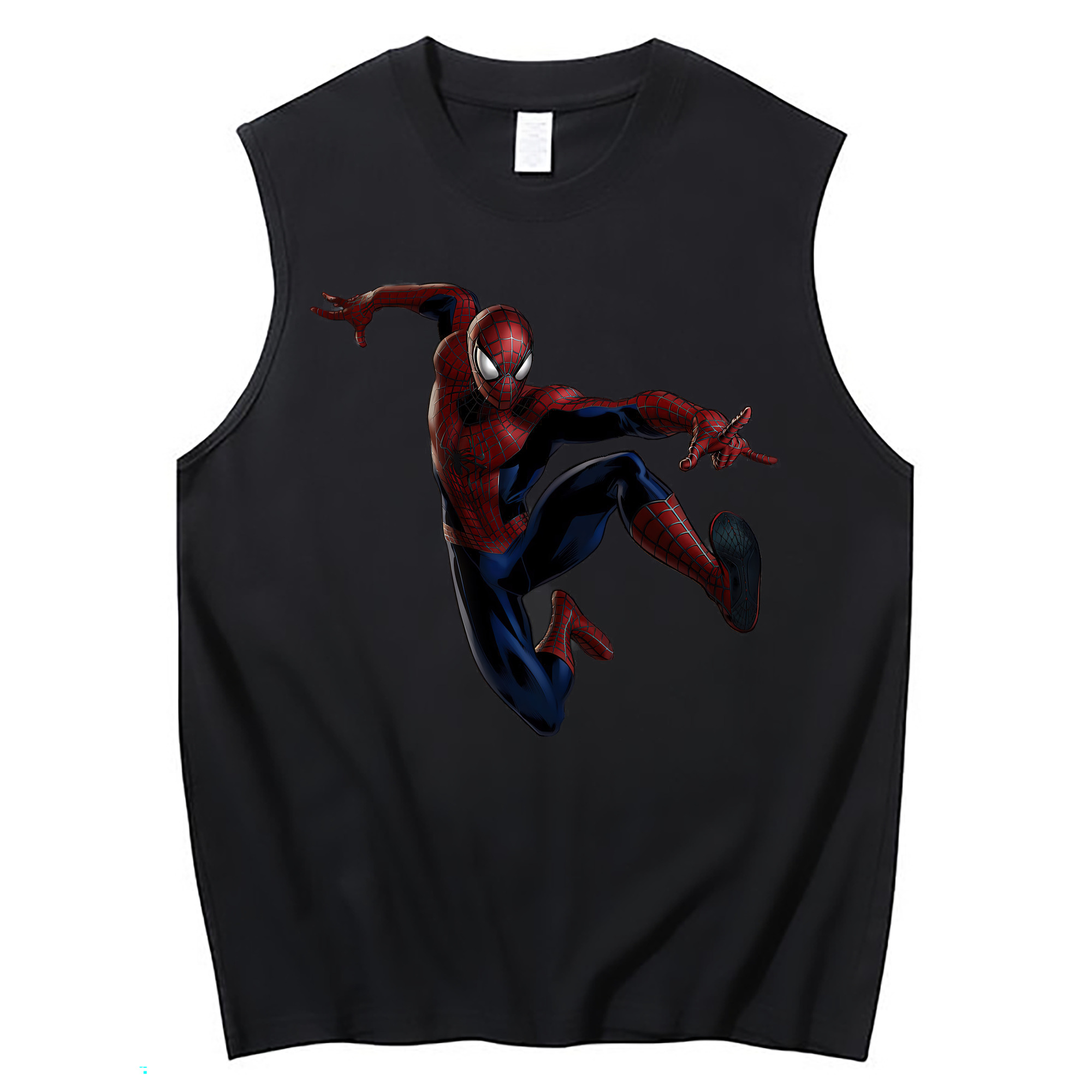 （画像用） Spider Man スパイダーマン コットン100％タンクトップ（フロントプリント）