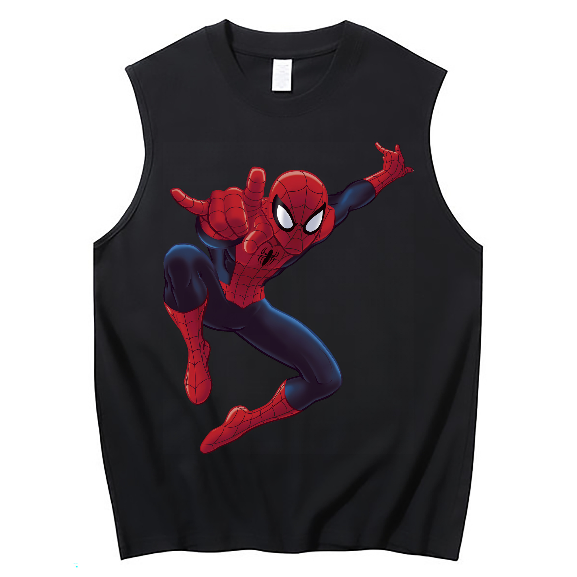 （画像用） Spider Man スパイダーマン コットン100％タンクトップ（フロントプリント）