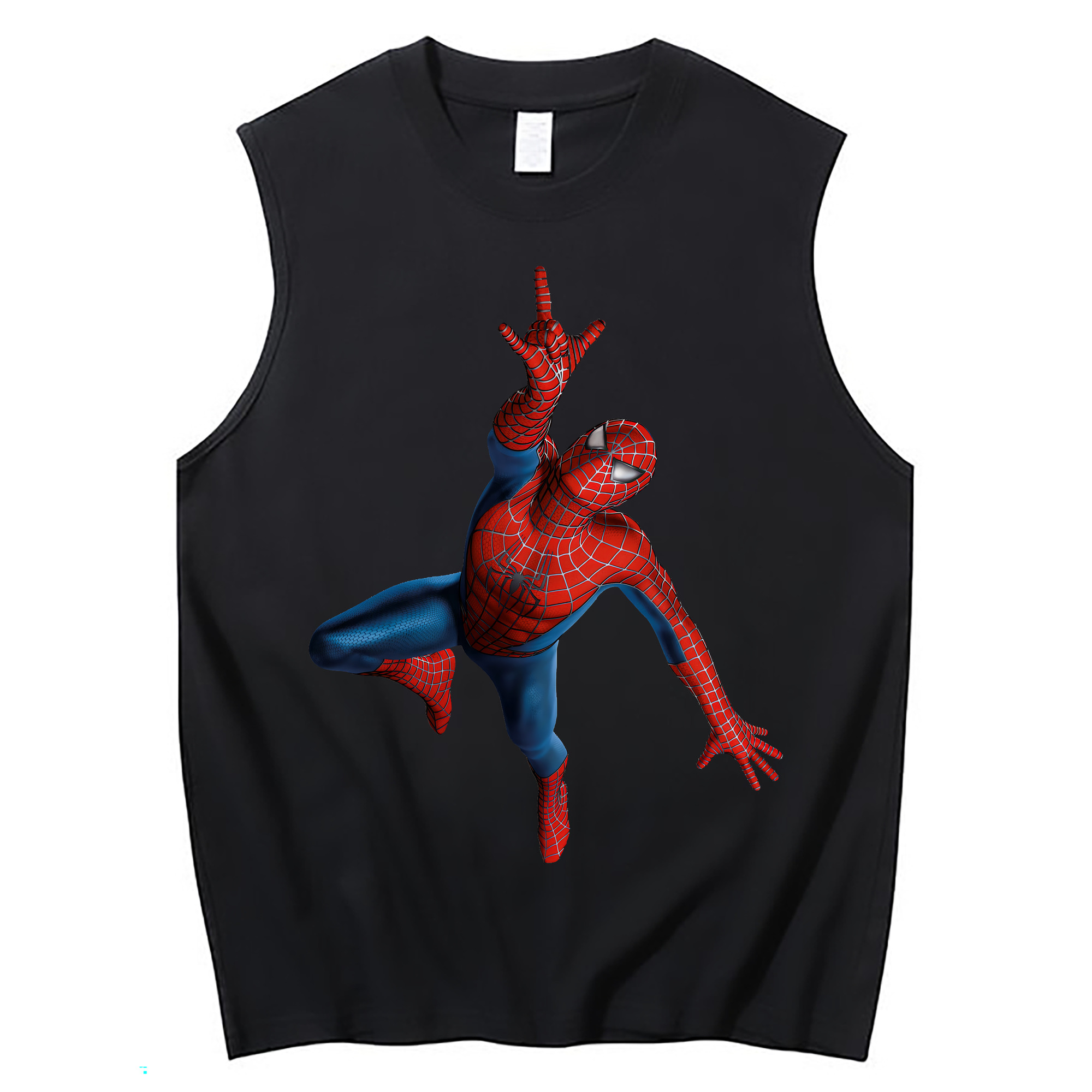 Spider Man スパイダーマン コットン100％タンクトップ（フロントプリント）