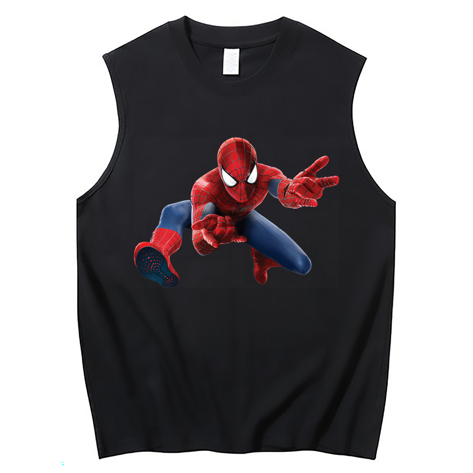 （画像用） Spider Man スパイダーマン コットン100％タンクトップ（フロントプリント）