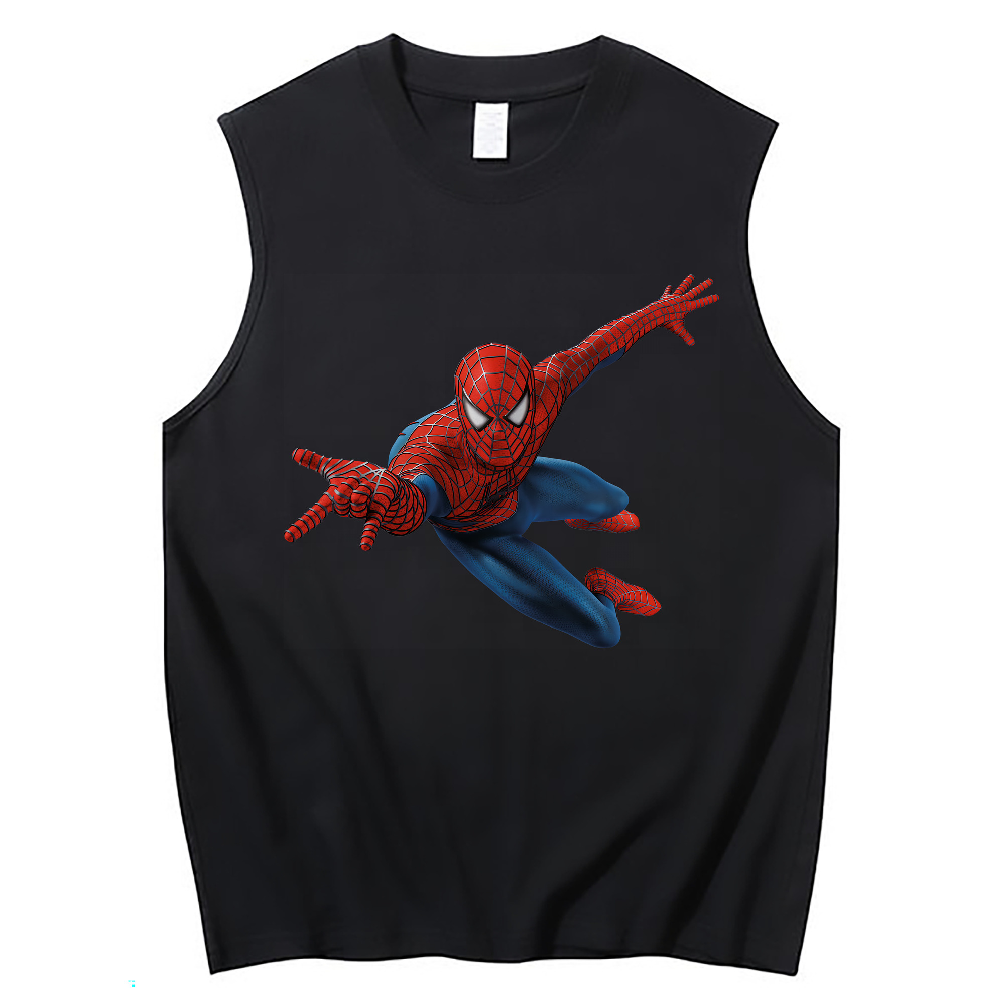 （画像用） Spider Man スパイダーマン コットン100％タンクトップ（フロントプリント）