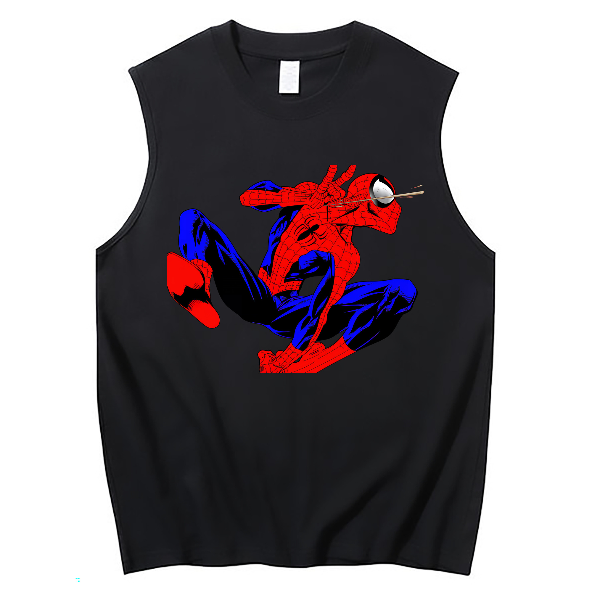 （画像用） Spider Man スパイダーマン コットン100％タンクトップ（フロントプリント）