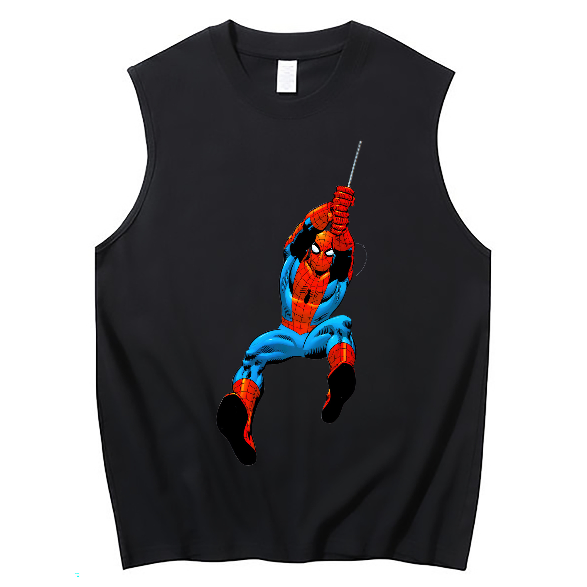 （画像用） Spider Man スパイダーマン コットン100％タンクトップ（フロントプリント）