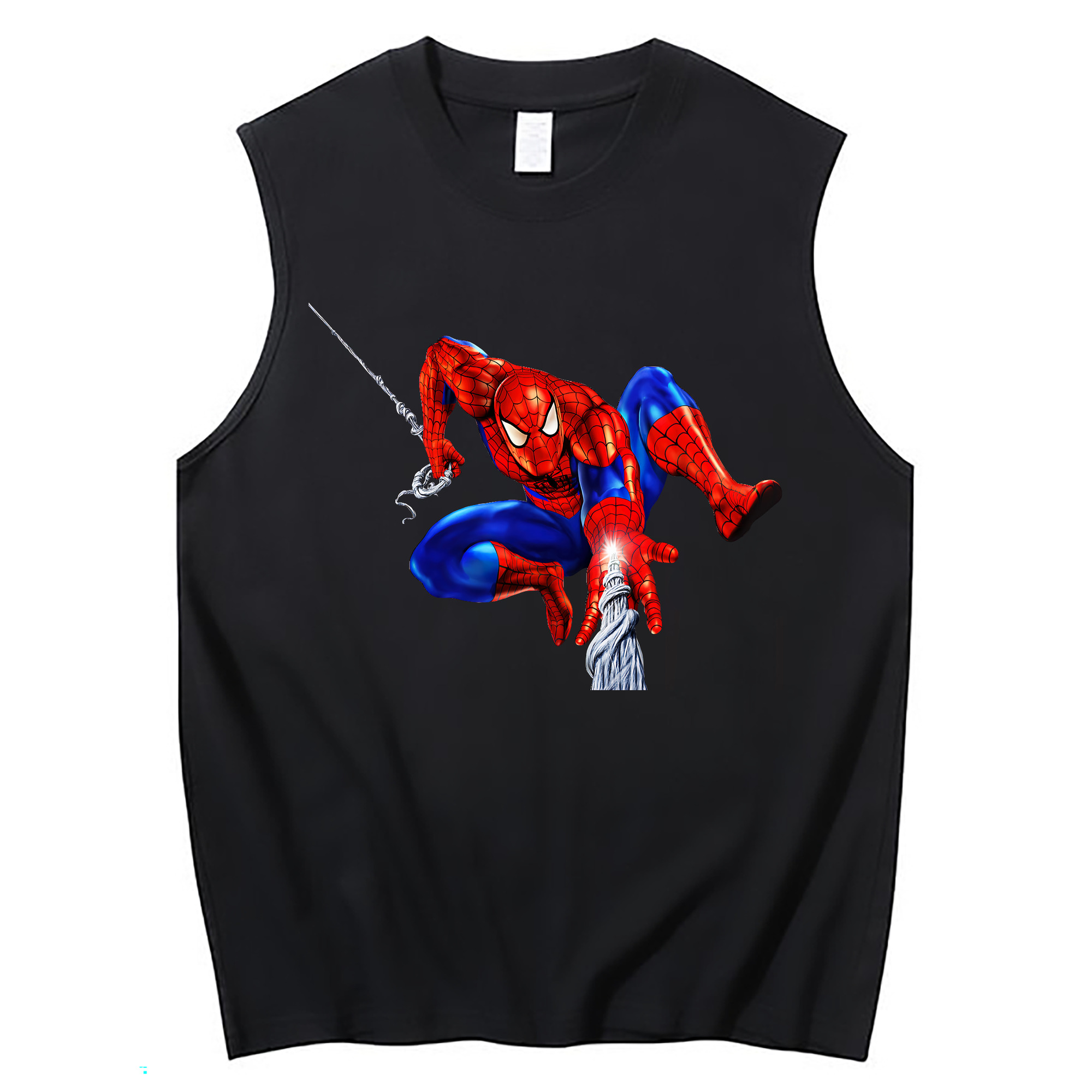 （画像用） Spider Man スパイダーマン コットン100％タンクトップ（フロントプリント）