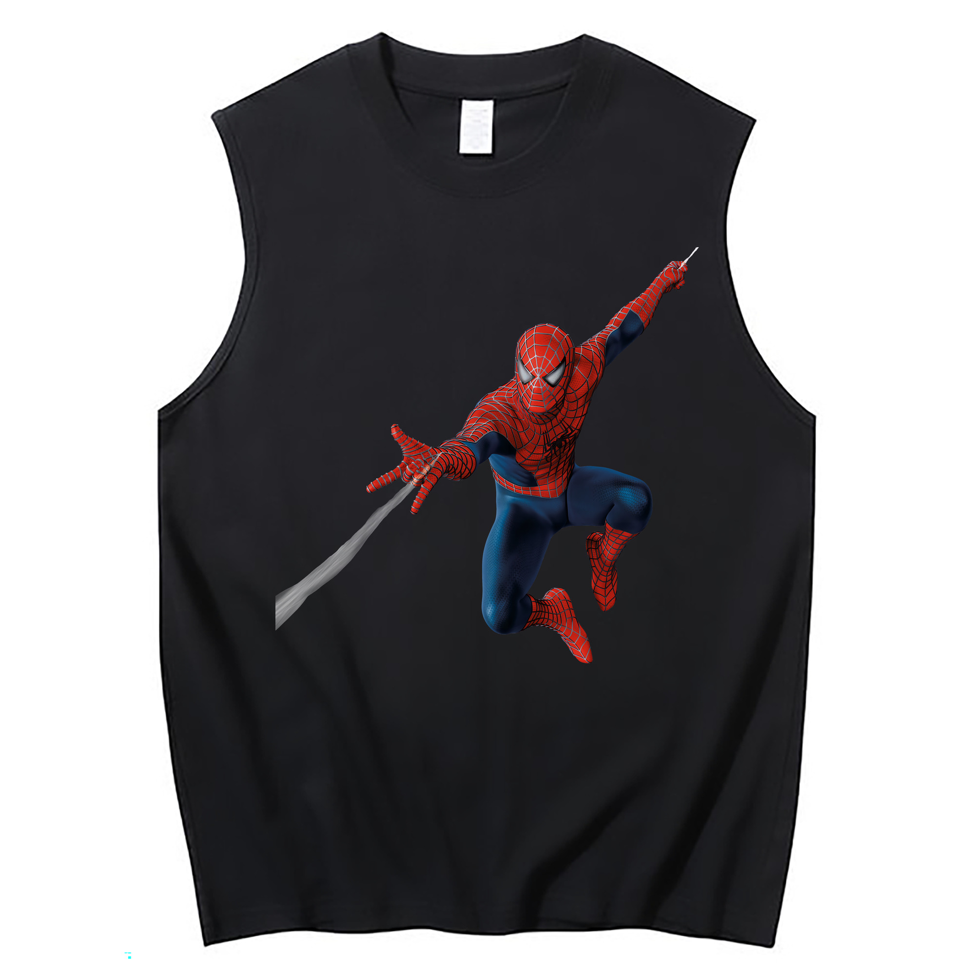 Spider Man スパイダーマン コットン100％タンクトップ（フロントプリント）