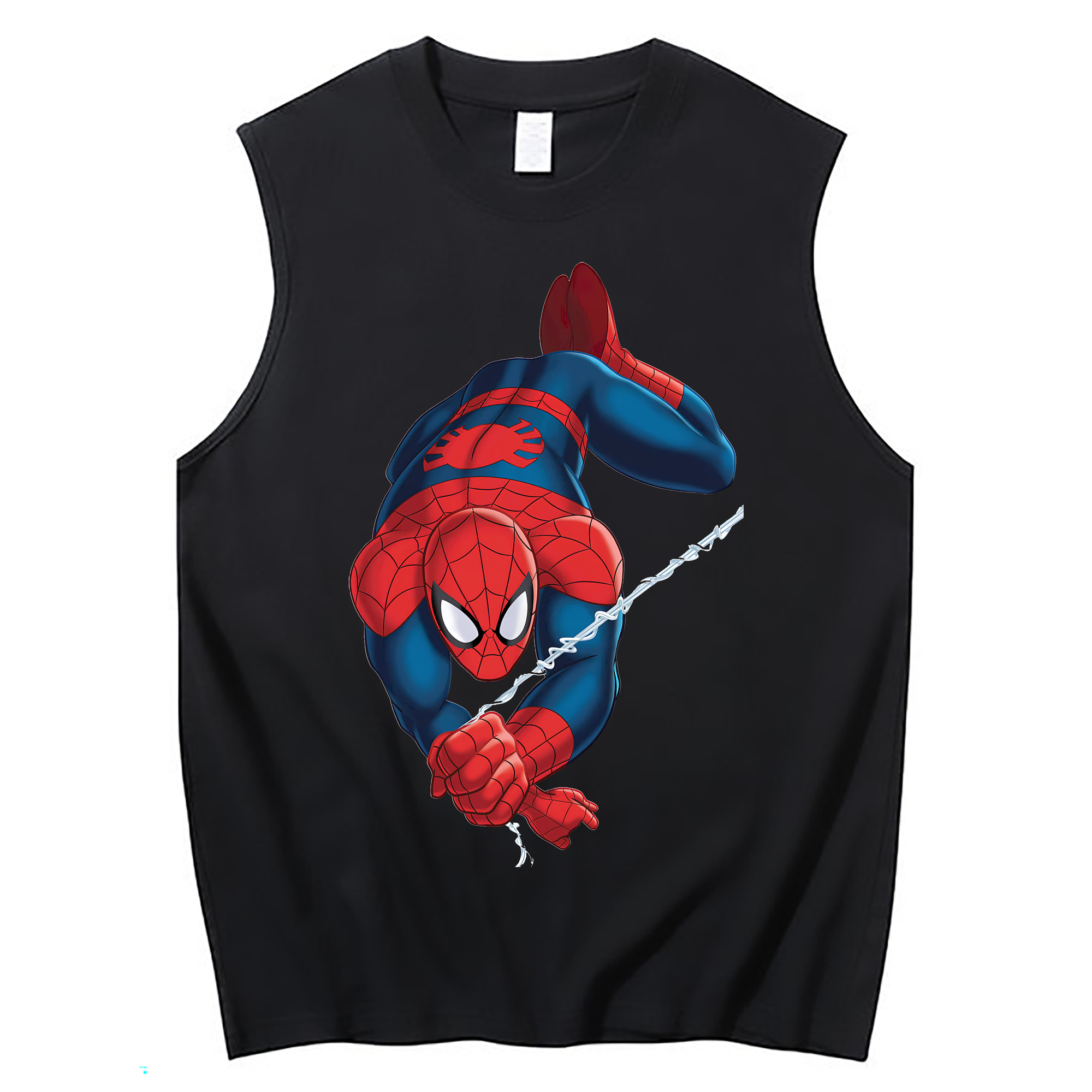 Spider Man スパイダーマン コットン100％タンクトップ（フロントプリント）