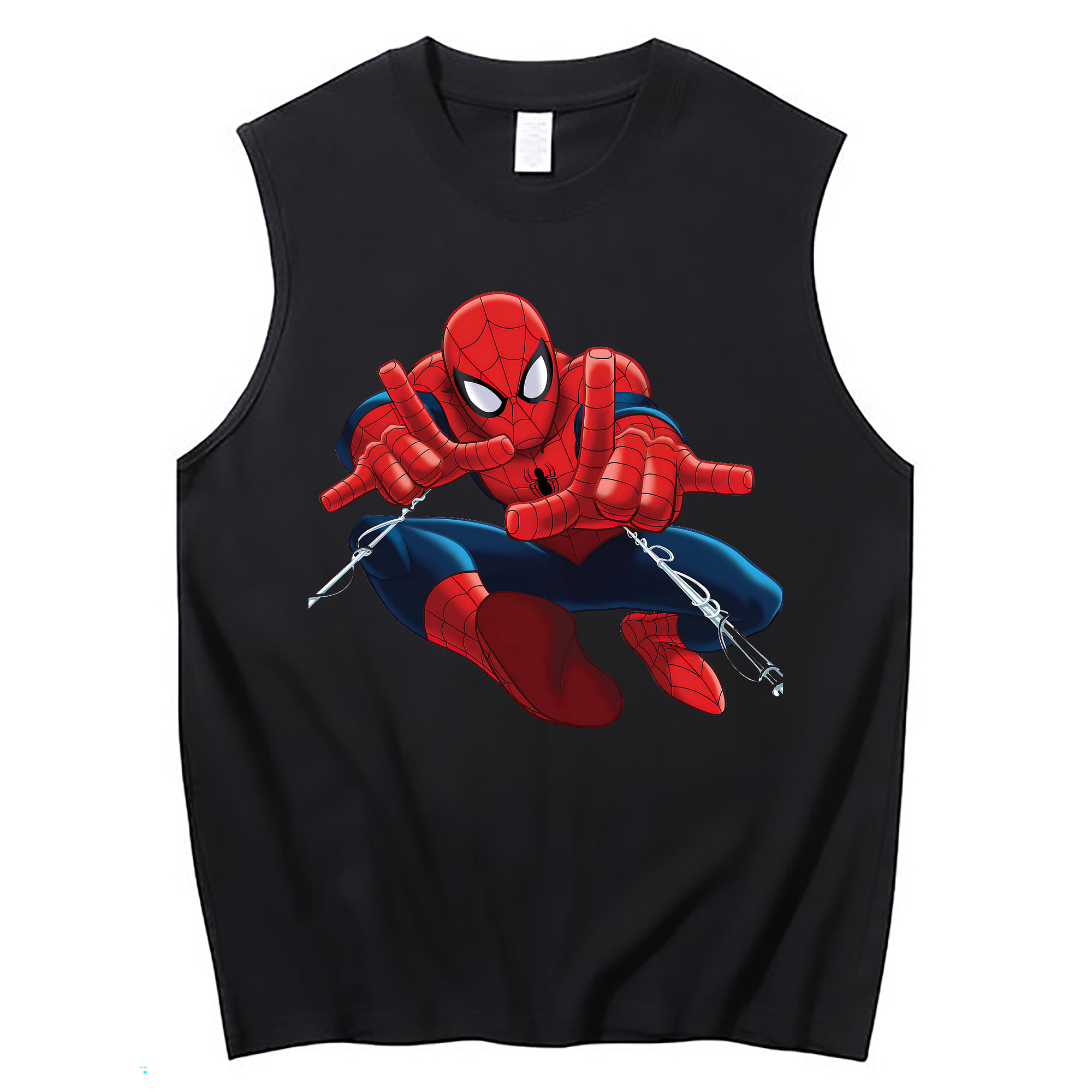 Spider Man スパイダーマン コットン100％タンクトップ（フロントプリント）