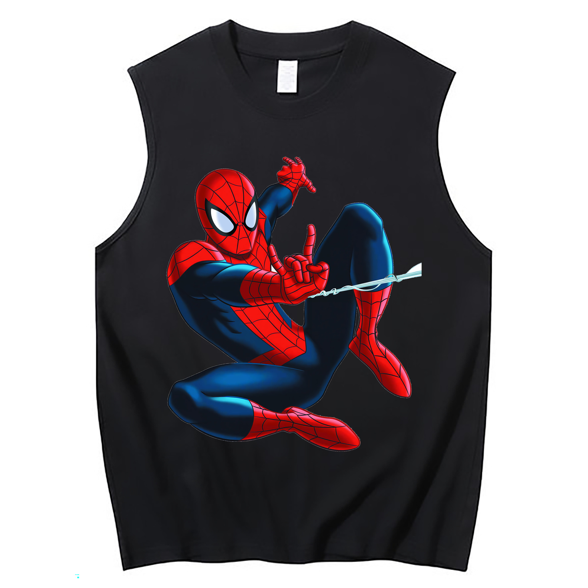 Spider Man スパイダーマン コットン100％タンクトップ（フロントプリント）