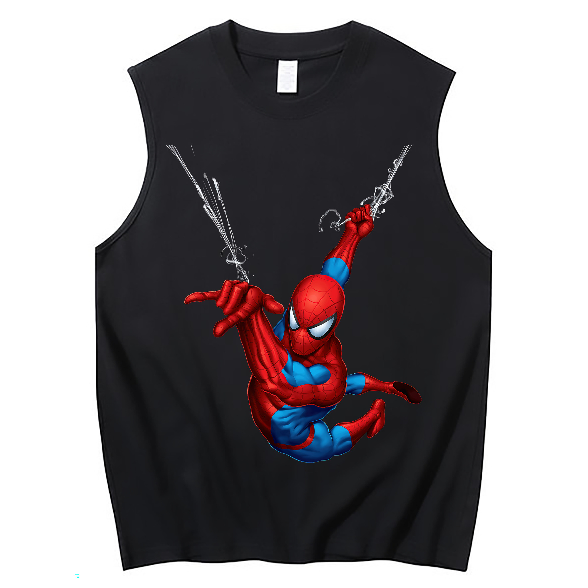 Spider Man スパイダーマン コットン100％タンクトップ（フロントプリント）