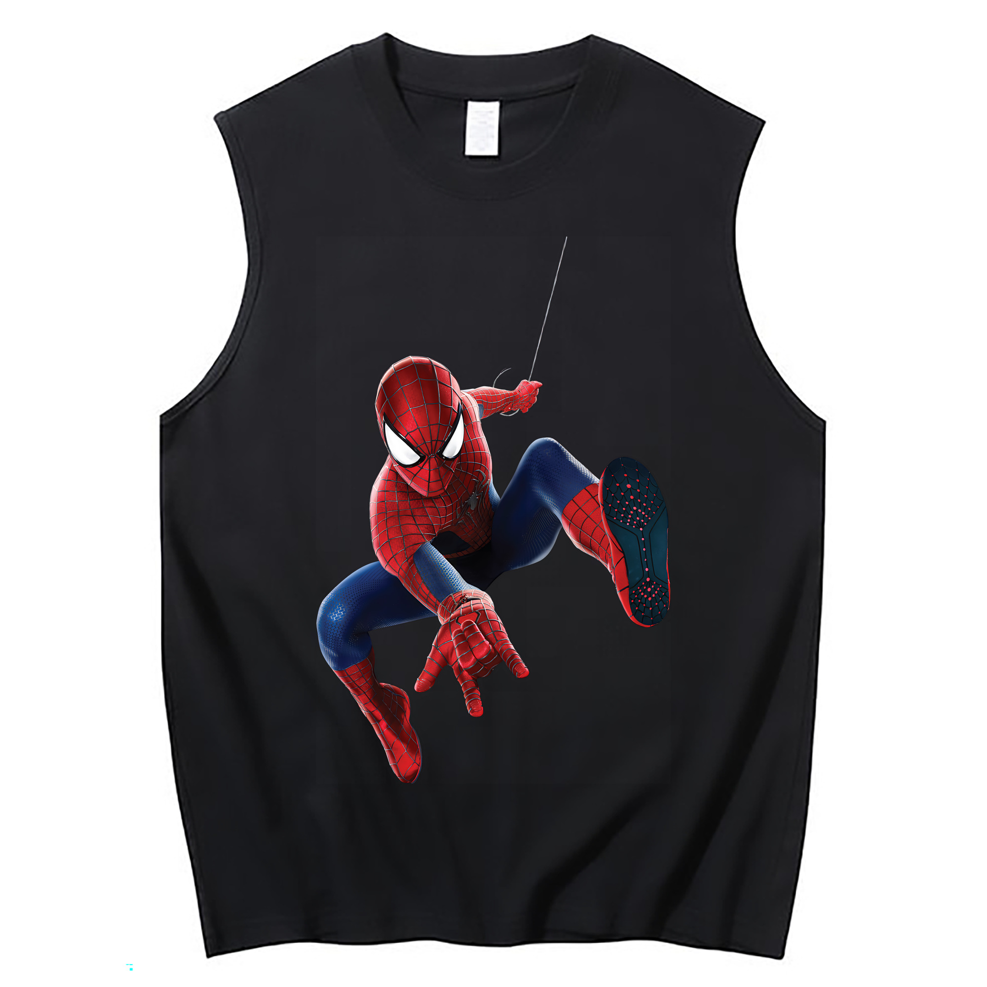 Spider Man スパイダーマン コットン100％タンクトップ（フロントプリント）