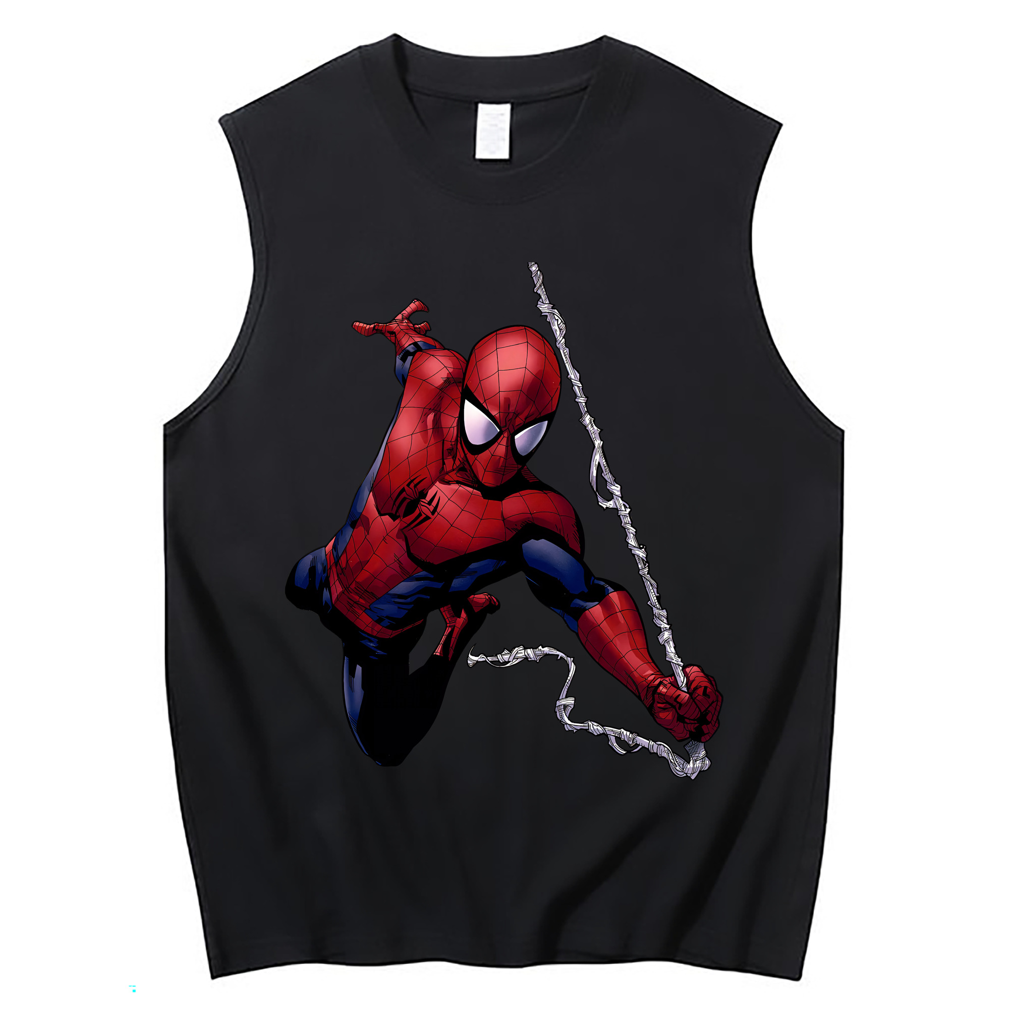 （画像用） Spider Man スパイダーマン コットン100％タンクトップ（フロントプリント）