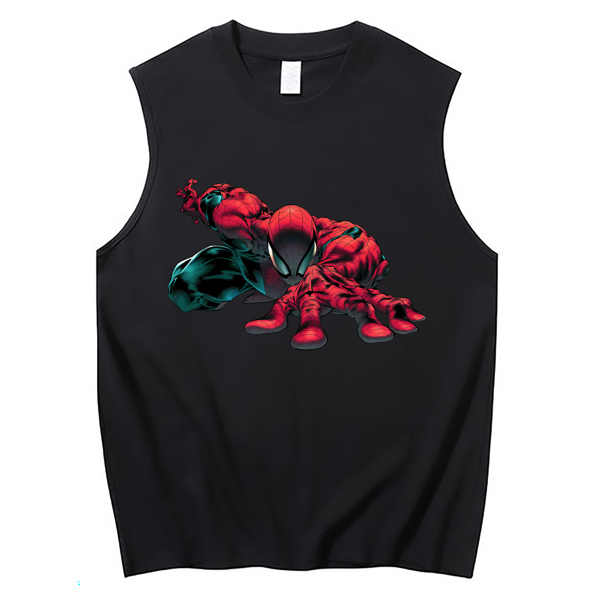 （画像用） Spider Man スパイダーマン コットン100％タンクトップ（フロントプリント）