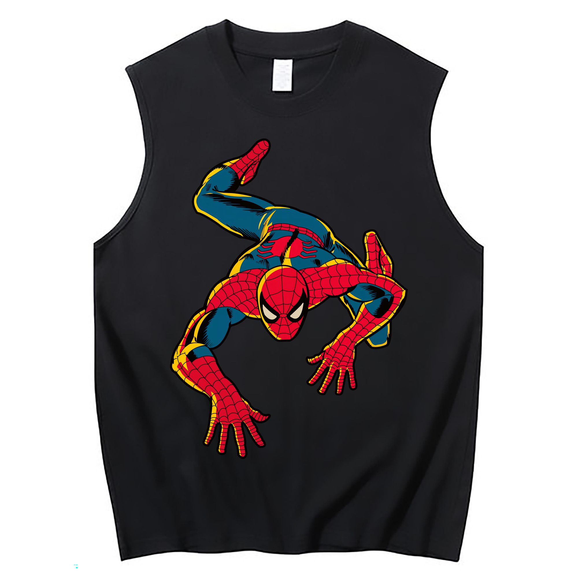 （画像用） Spider Man スパイダーマン コットン100％タンクトップ（フロントプリント）