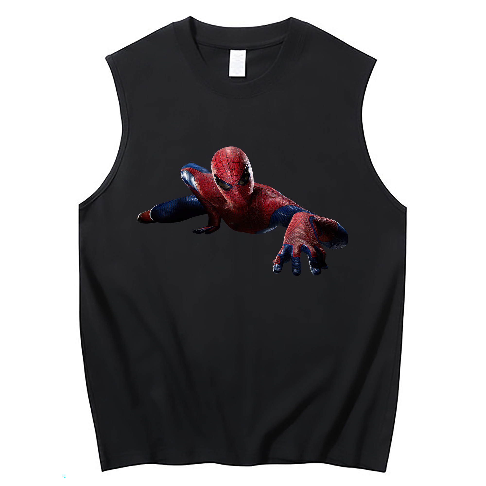 （画像用） Spider Man スパイダーマン コットン100％タンクトップ（フロントプリント）