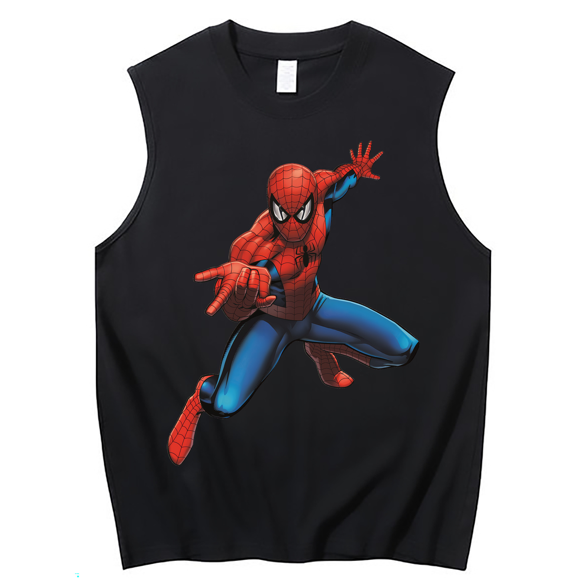 Spider Man スパイダーマン コットン100％タンクトップ（フロントプリント）