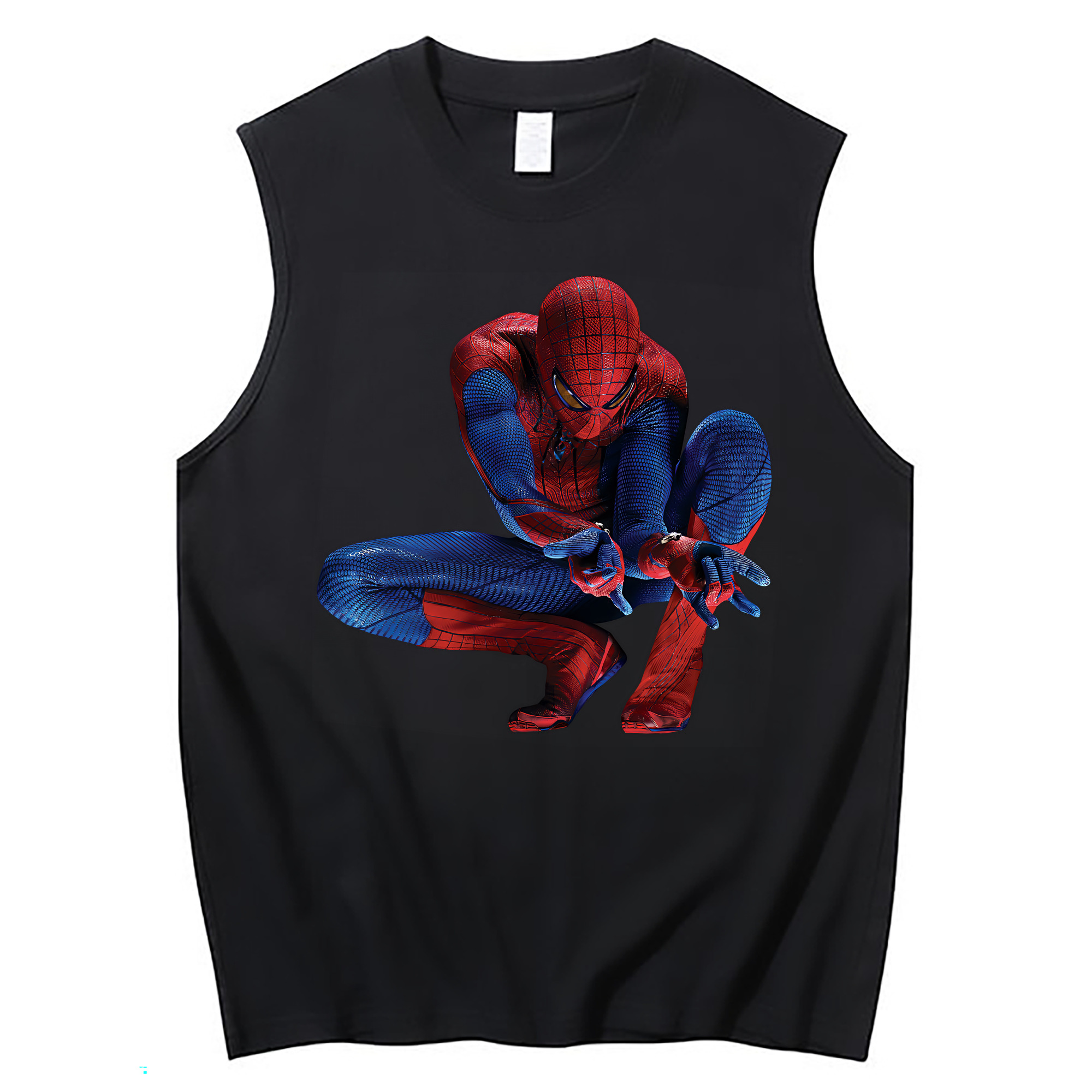 （画像用） Spider Man スパイダーマン コットン100％タンクトップ（フロントプリント）