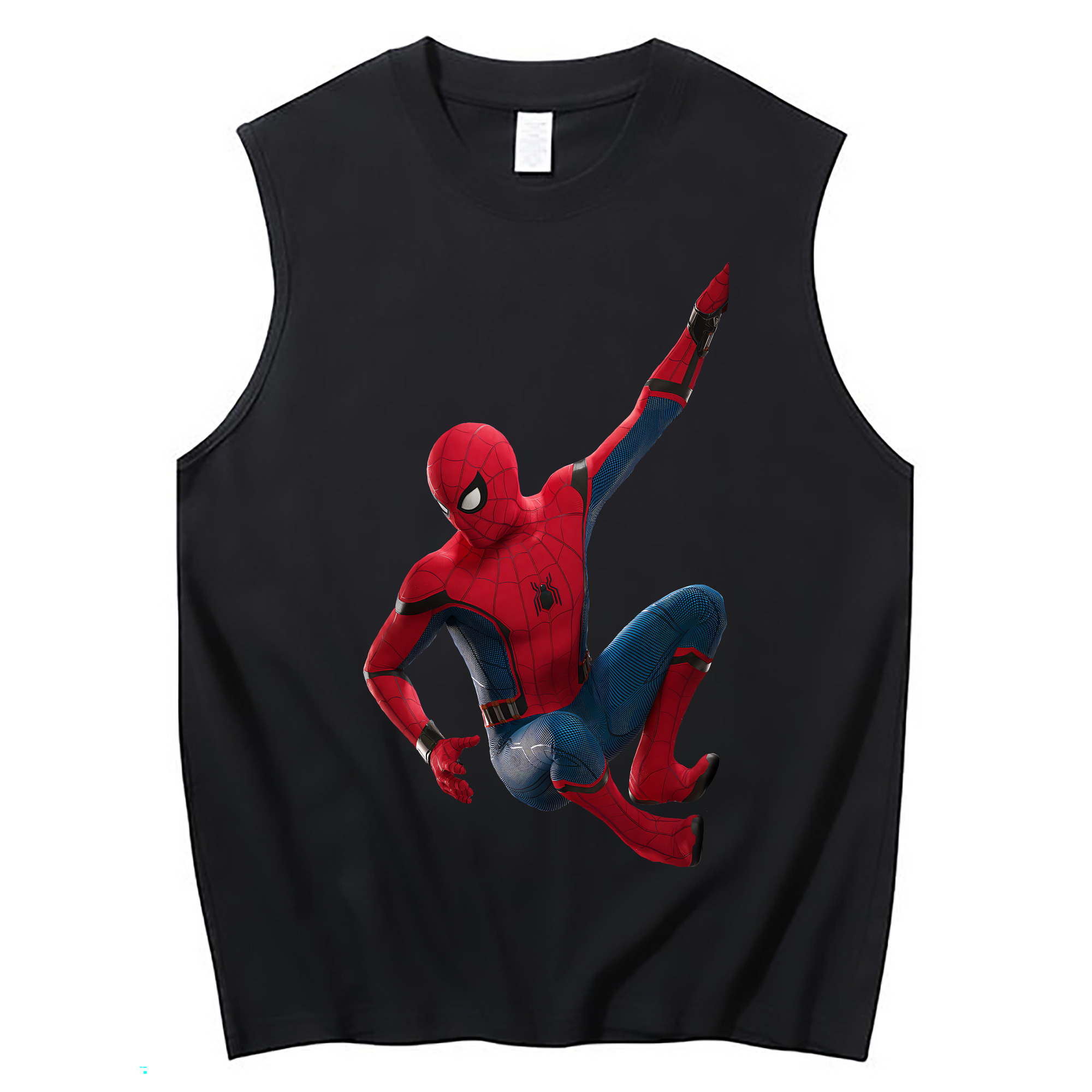 （画像用） Spider Man スパイダーマン コットン100％タンクトップ（フロントプリント）