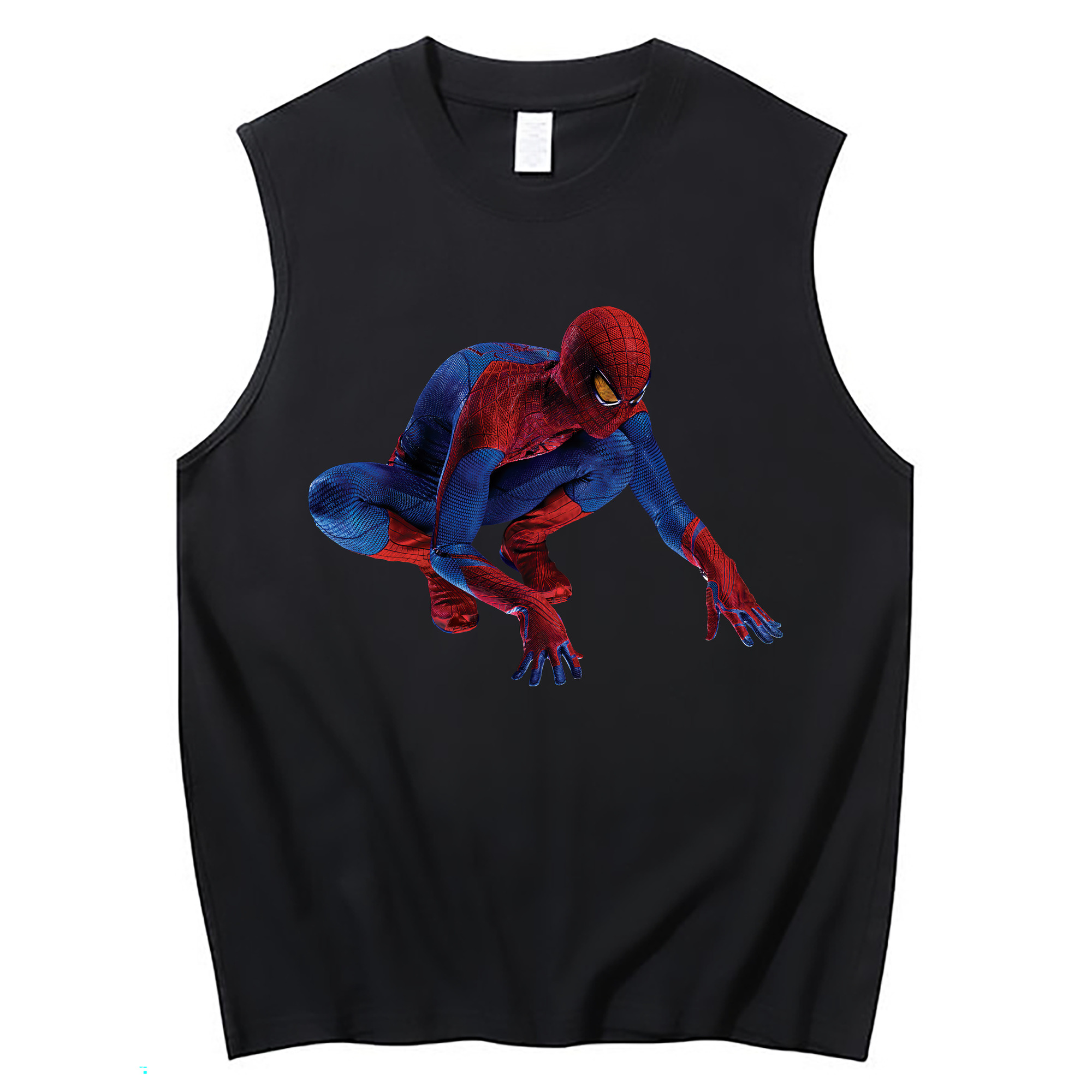 Spider Man スパイダーマン コットン100％タンクトップ（フロントプリント）