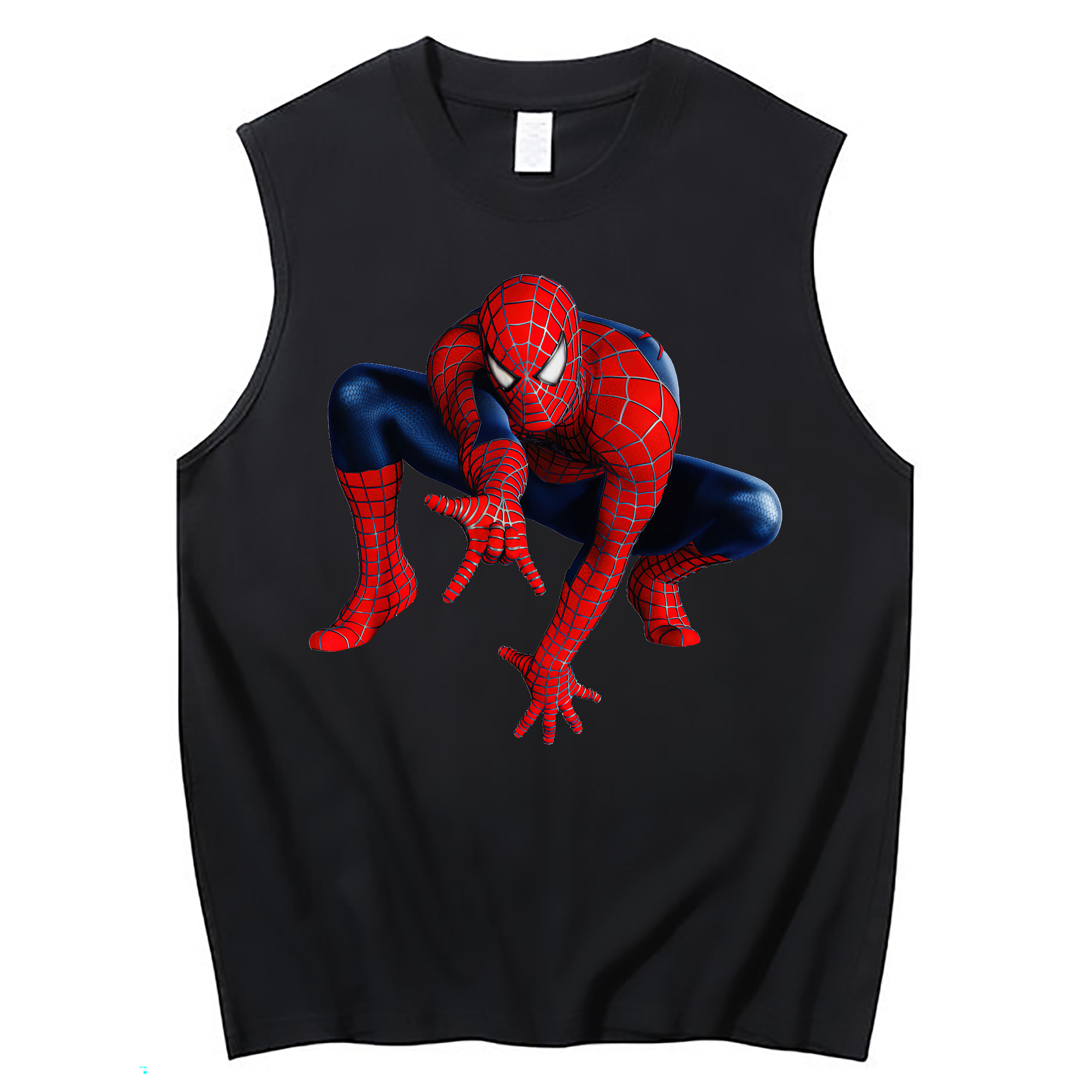 （画像用） Spider Man スパイダーマン コットン100％タンクトップ（フロントプリント）