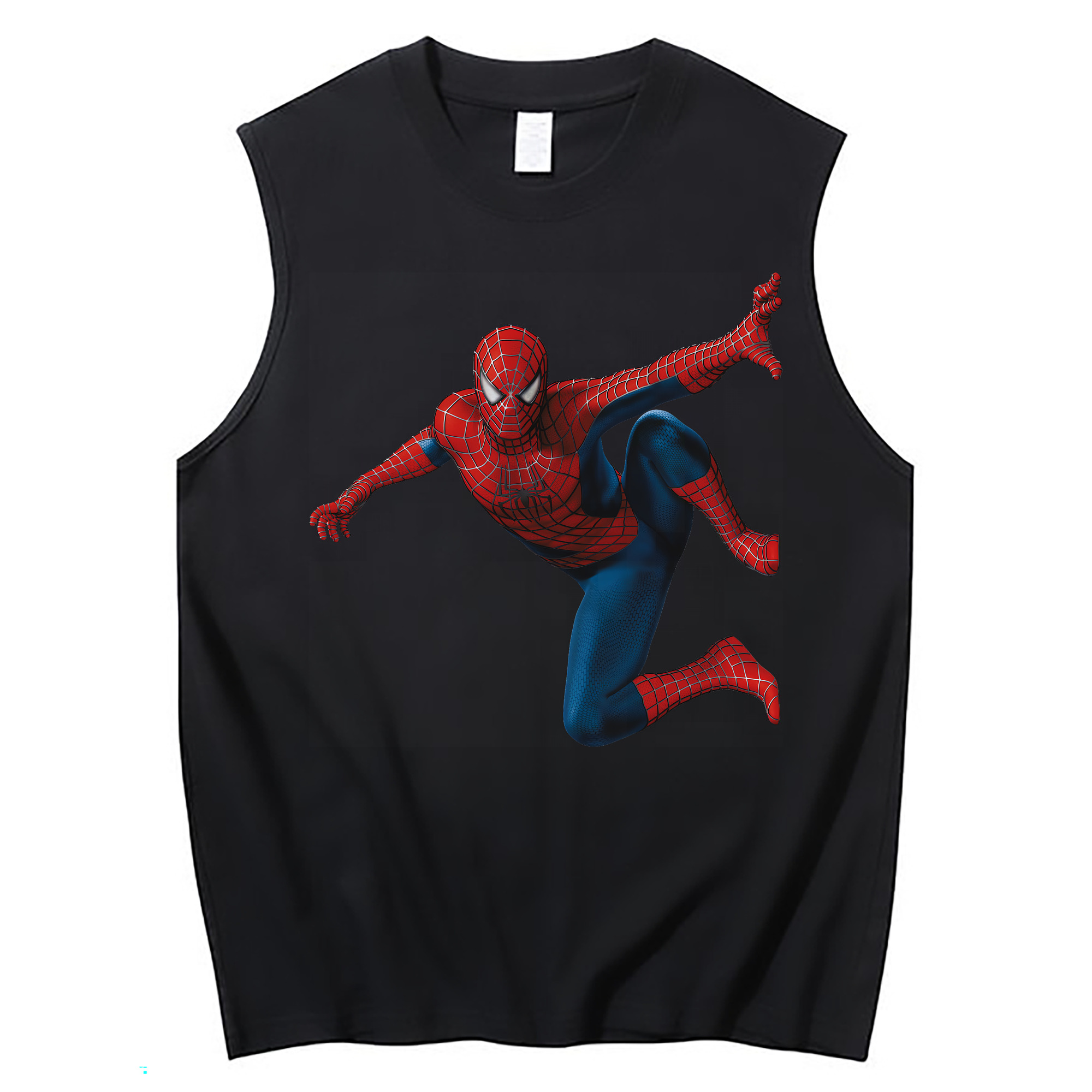 （画像用） Spider Man スパイダーマン コットン100％タンクトップ（フロントプリント）