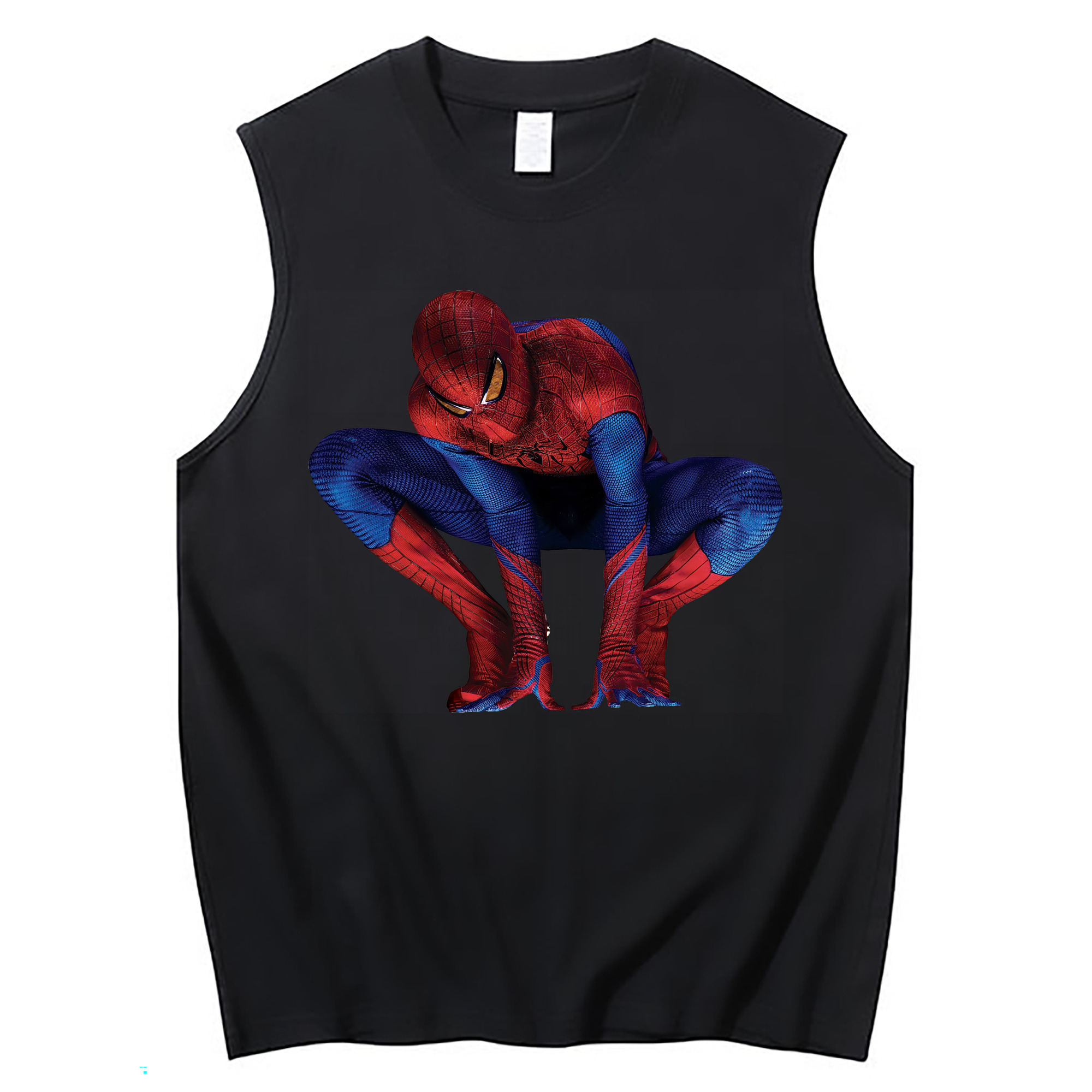 （画像用） Spider Man スパイダーマン コットン100％タンクトップ（フロントプリント）