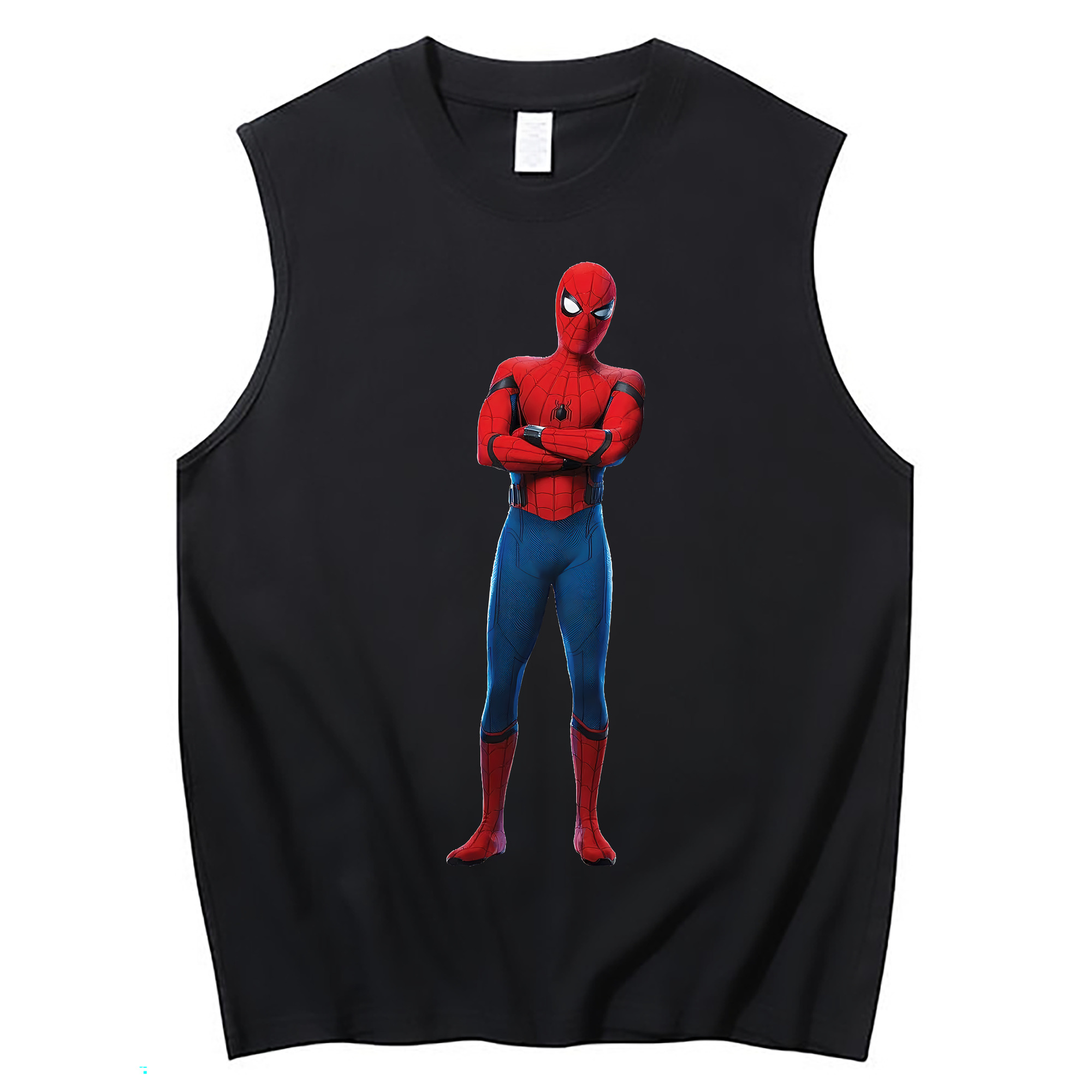 （画像用） Spider Man スパイダーマン コットン100％タンクトップ（フロントプリント）
