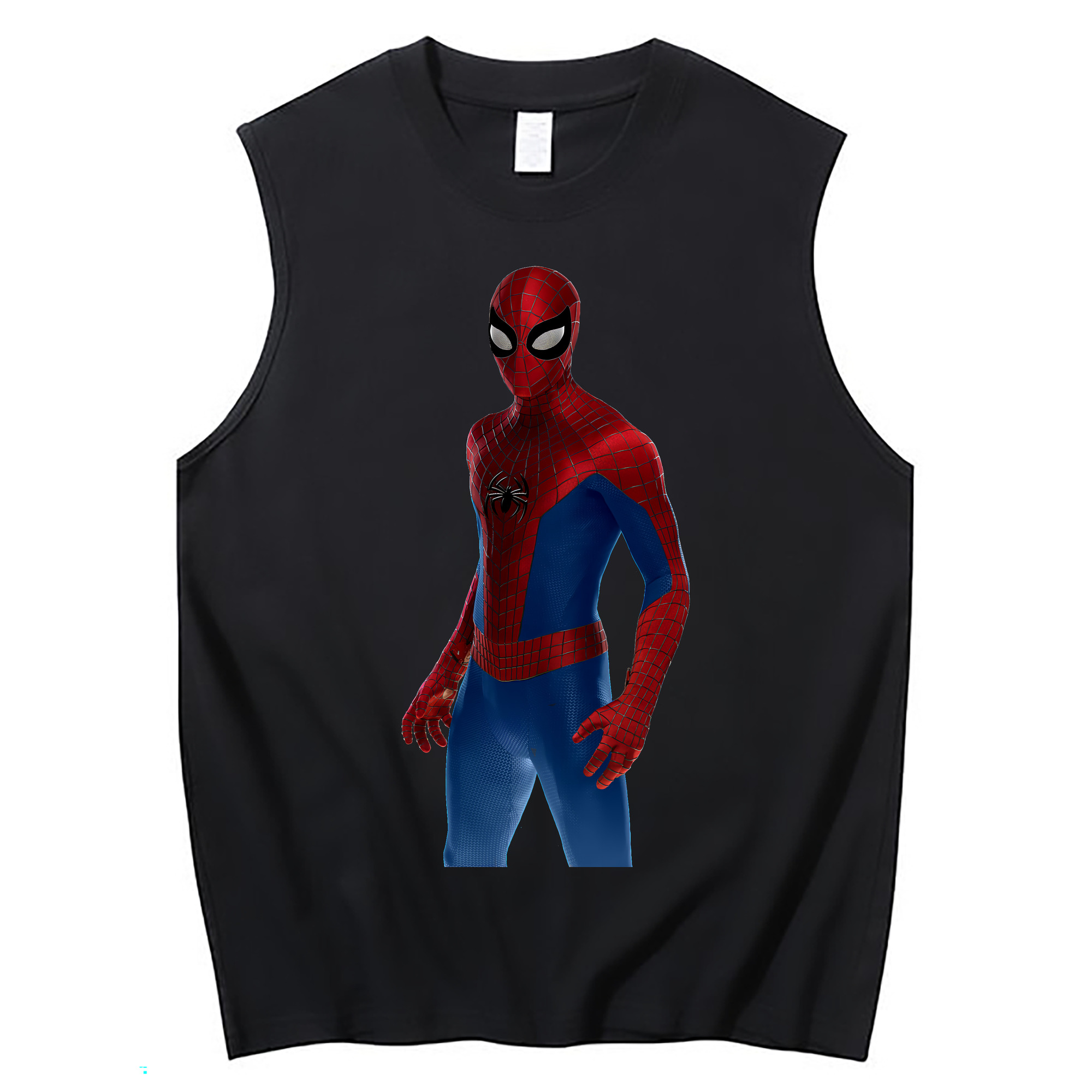（画像用） Spider Man スパイダーマン コットン100％タンクトップ（フロントプリント）
