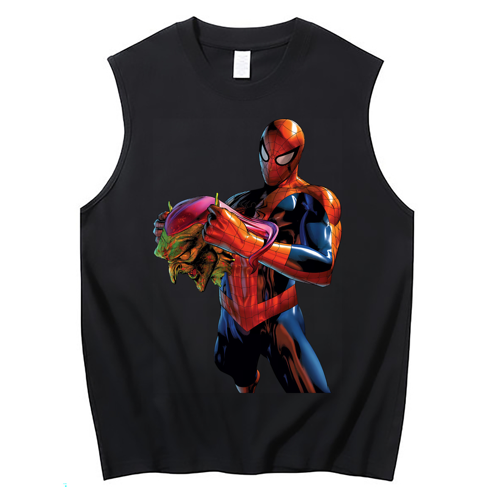 （画像用） Spider Man スパイダーマン コットン100％タンクトップ（フロントプリント）