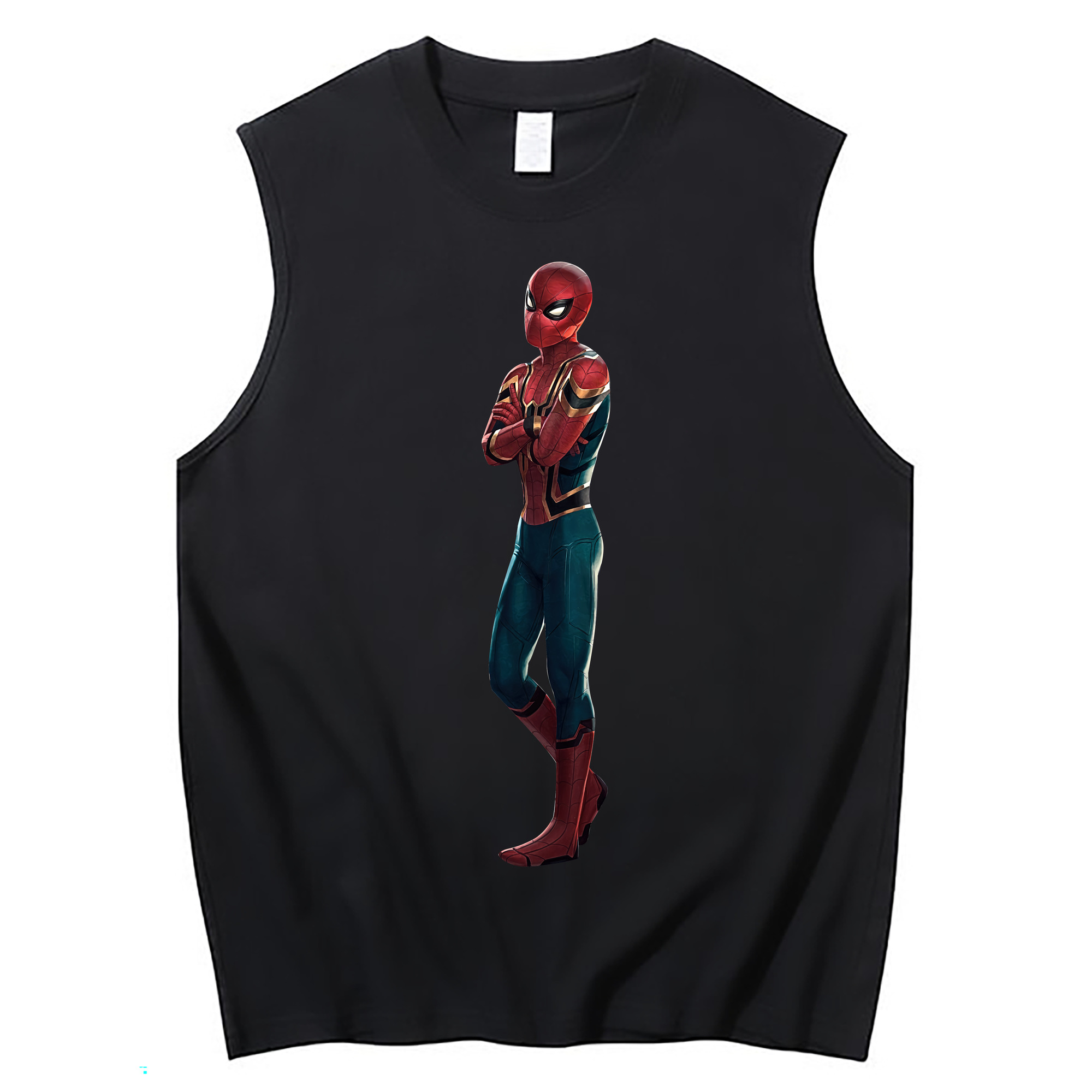 （画像用） Spider Man スパイダーマン コットン100％タンクトップ（フロントプリント）