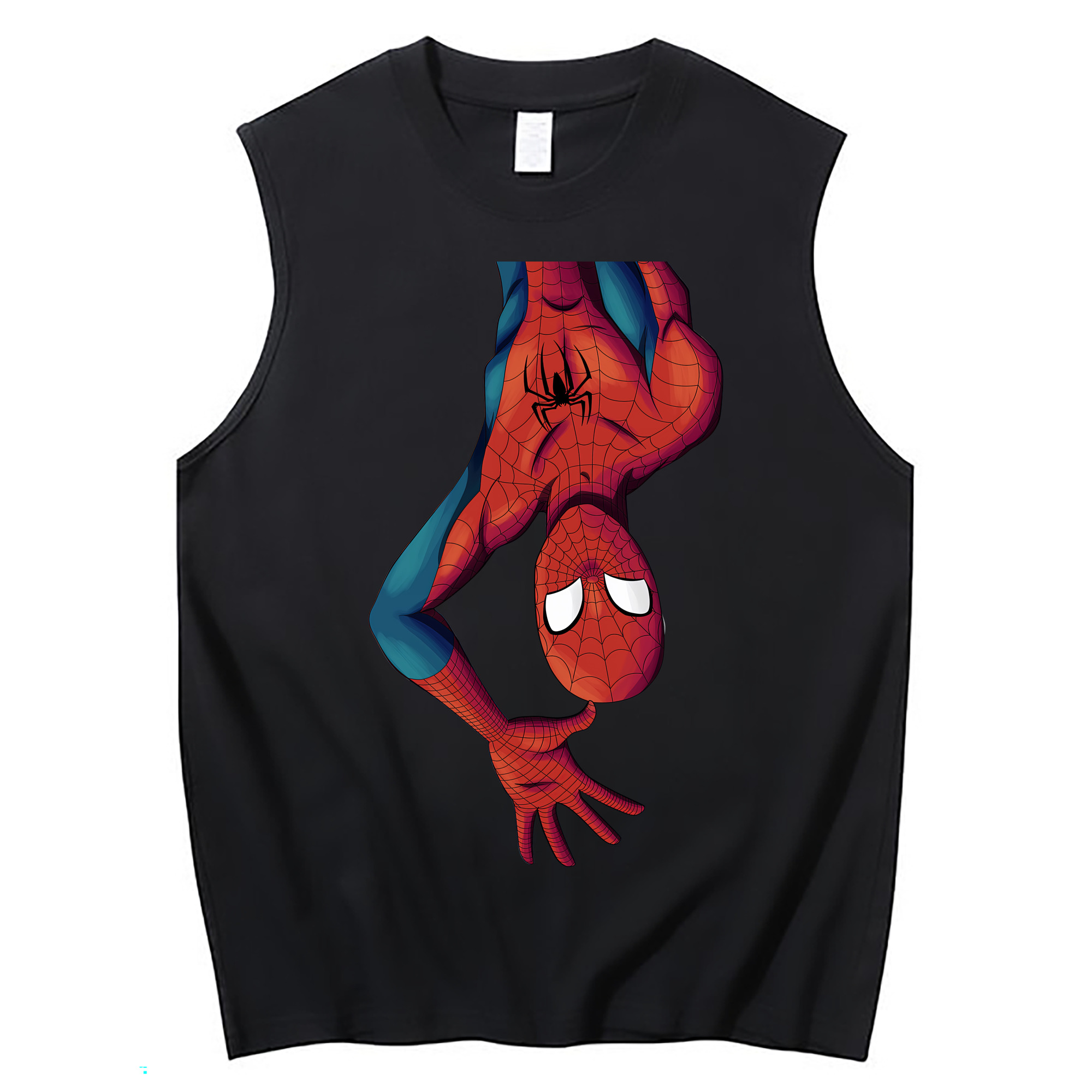 （画像用） Spider Man スパイダーマン コットン100％タンクトップ（フロントプリント）