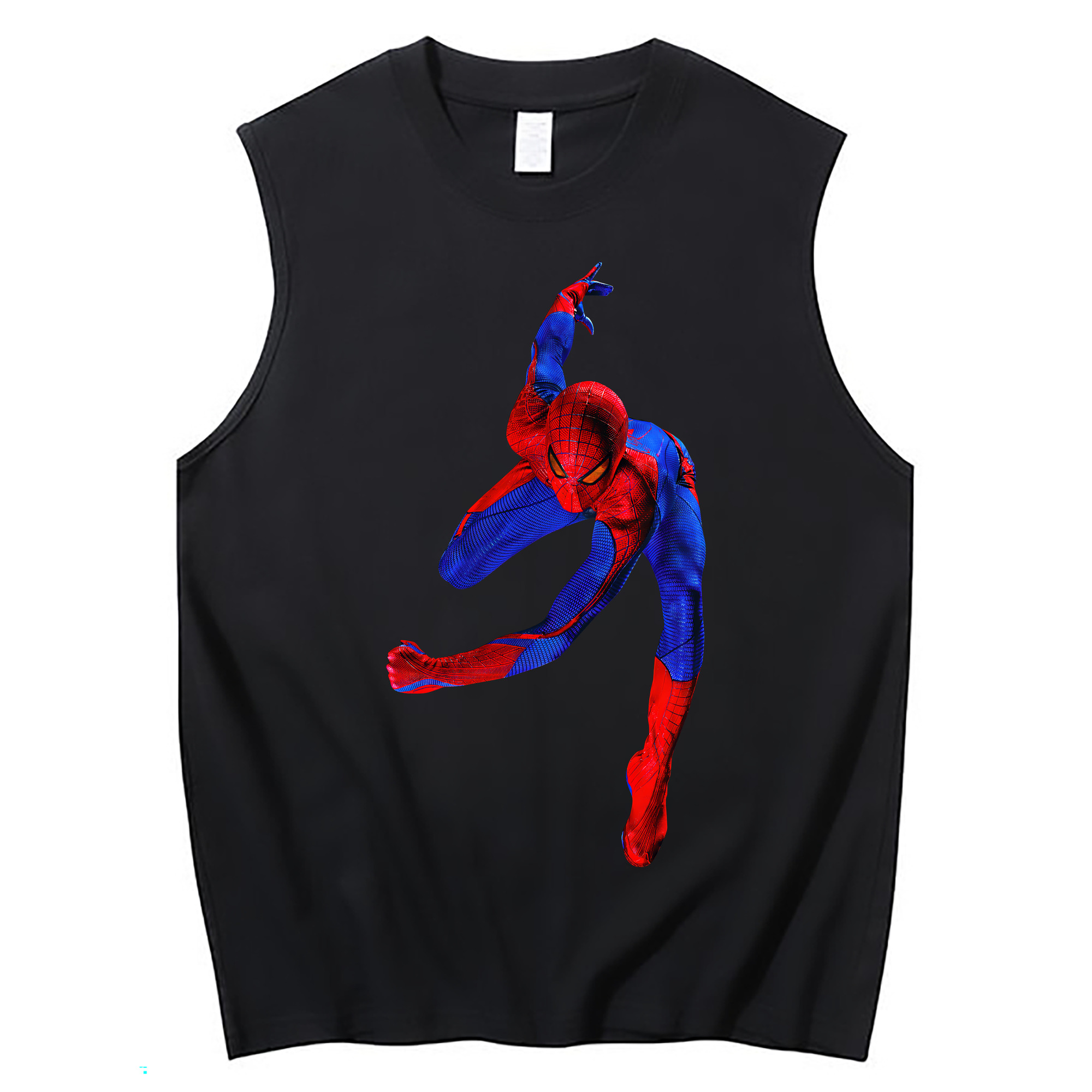 （画像用） Spider Man スパイダーマン コットン100％タンクトップ（フロントプリント）