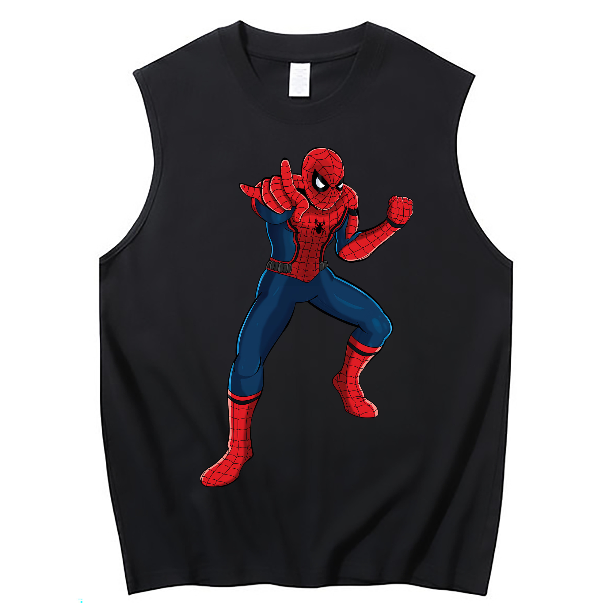 （画像用） Spider Man スパイダーマン コットン100％タンクトップ（フロントプリント）