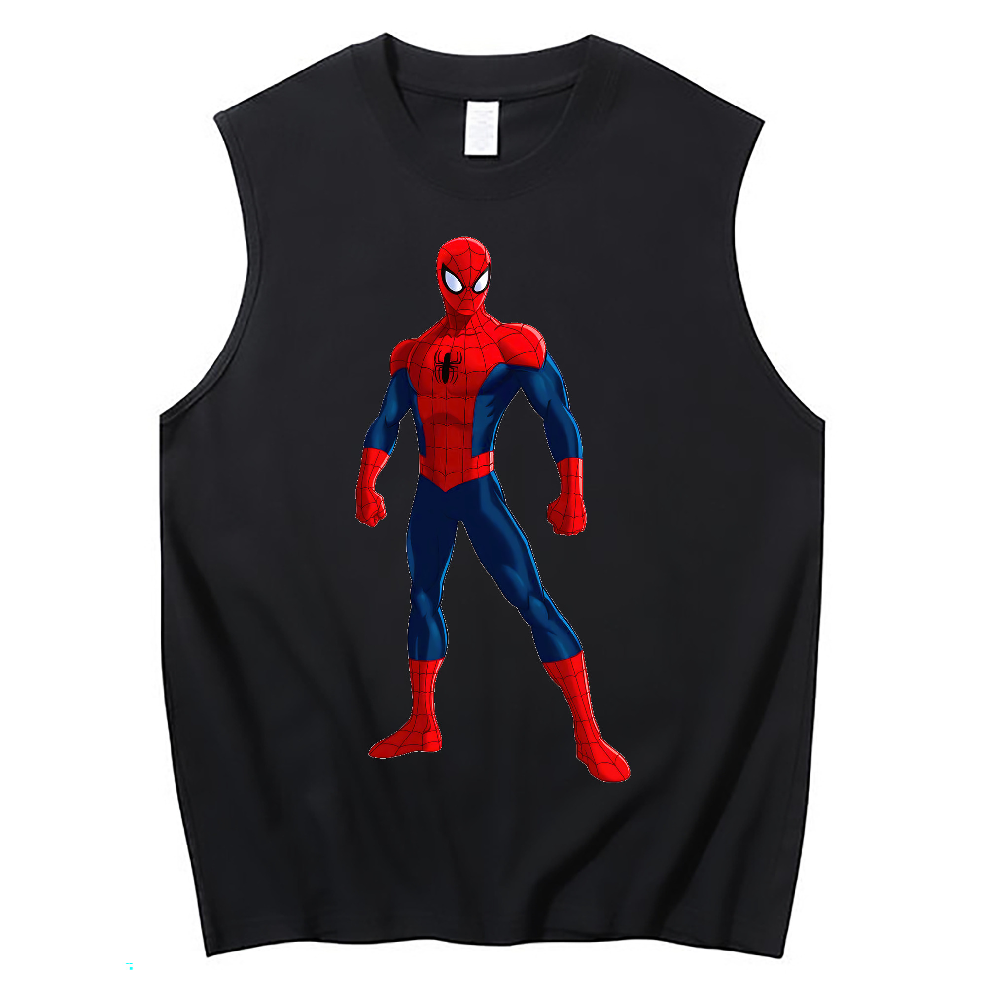 （画像用） Spider Man スパイダーマン コットン100％タンクトップ（フロントプリント）