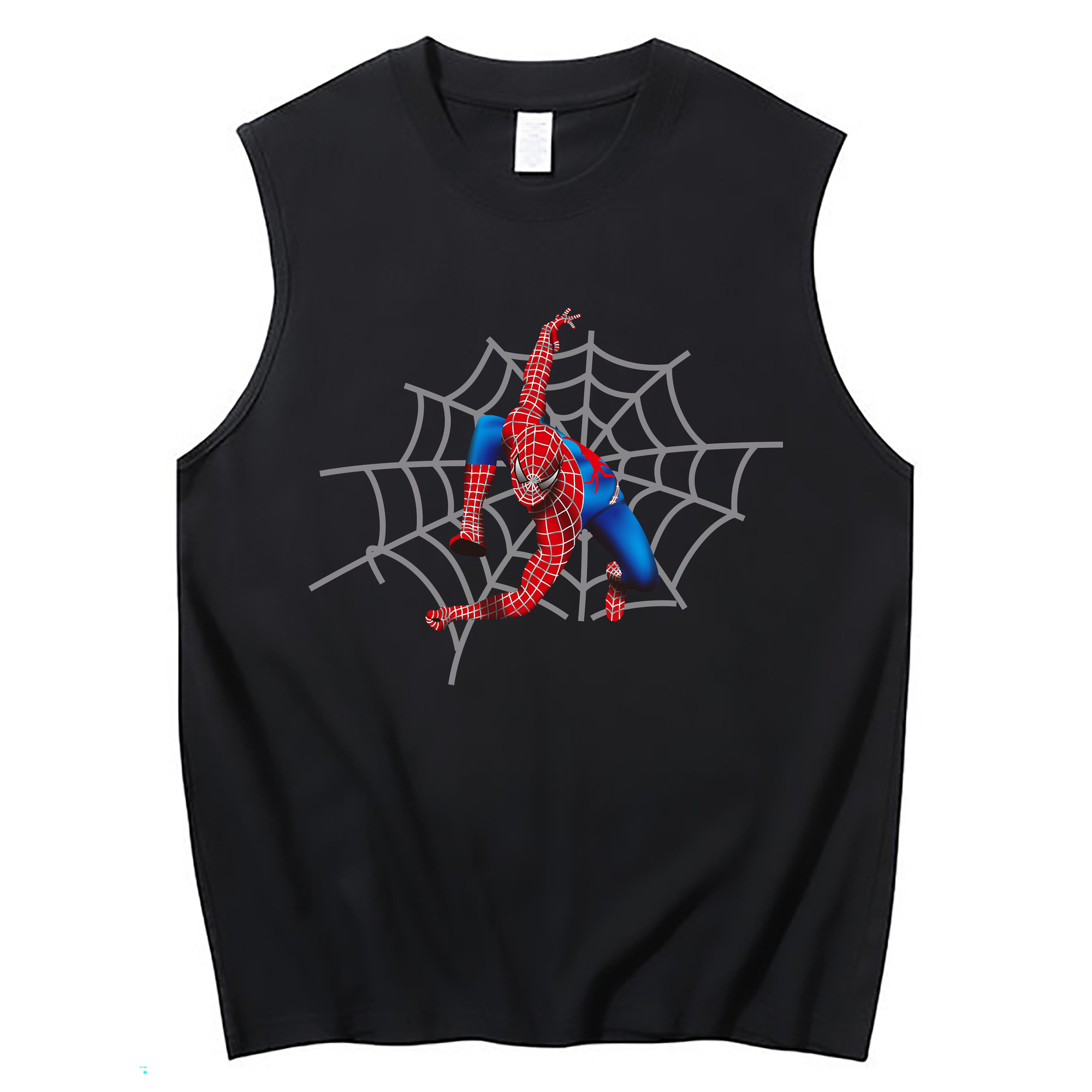 Spider Man スパイダーマン コットン100％タンクトップ（フロントプリント）